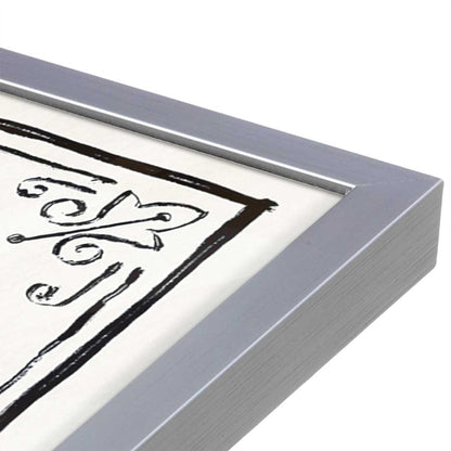 [Color:Polished Chrome], Picture of art in a Polished Chrome frame at an angle