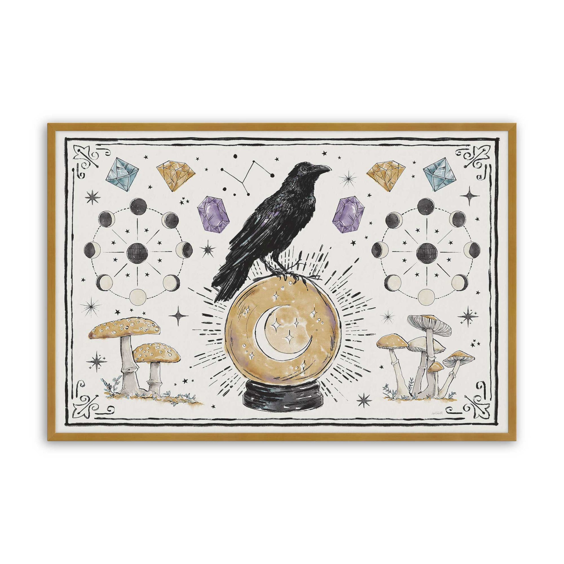 [Color:Polished Gold], Picture of art in a Polished Gold frame