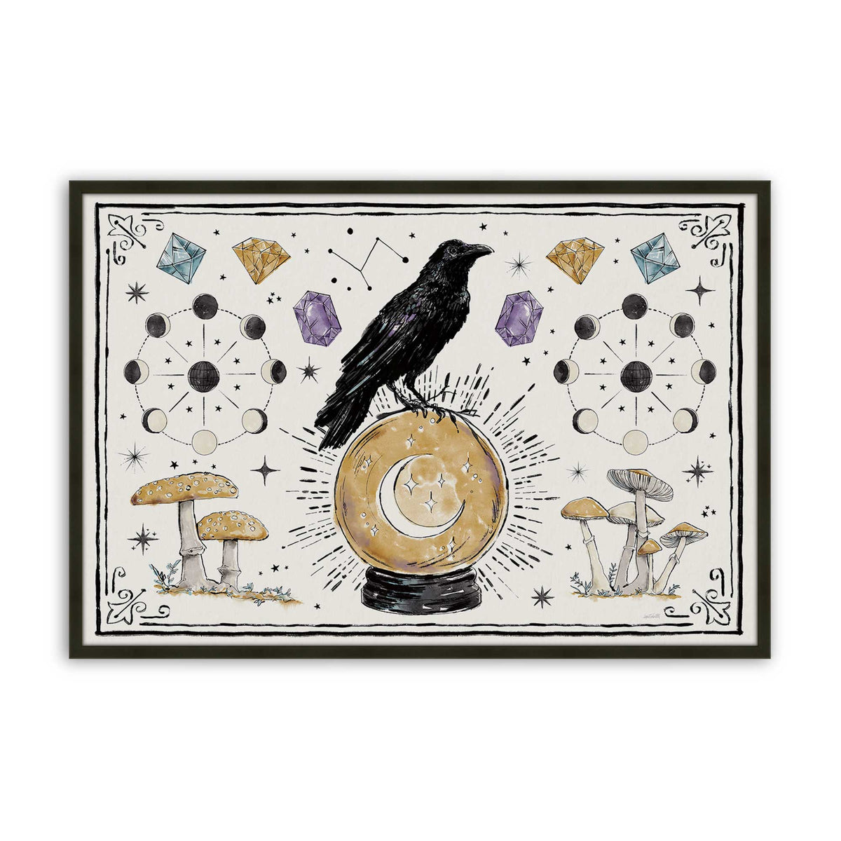 [Color:Satin Black], Picture of art in a Satin Black frame