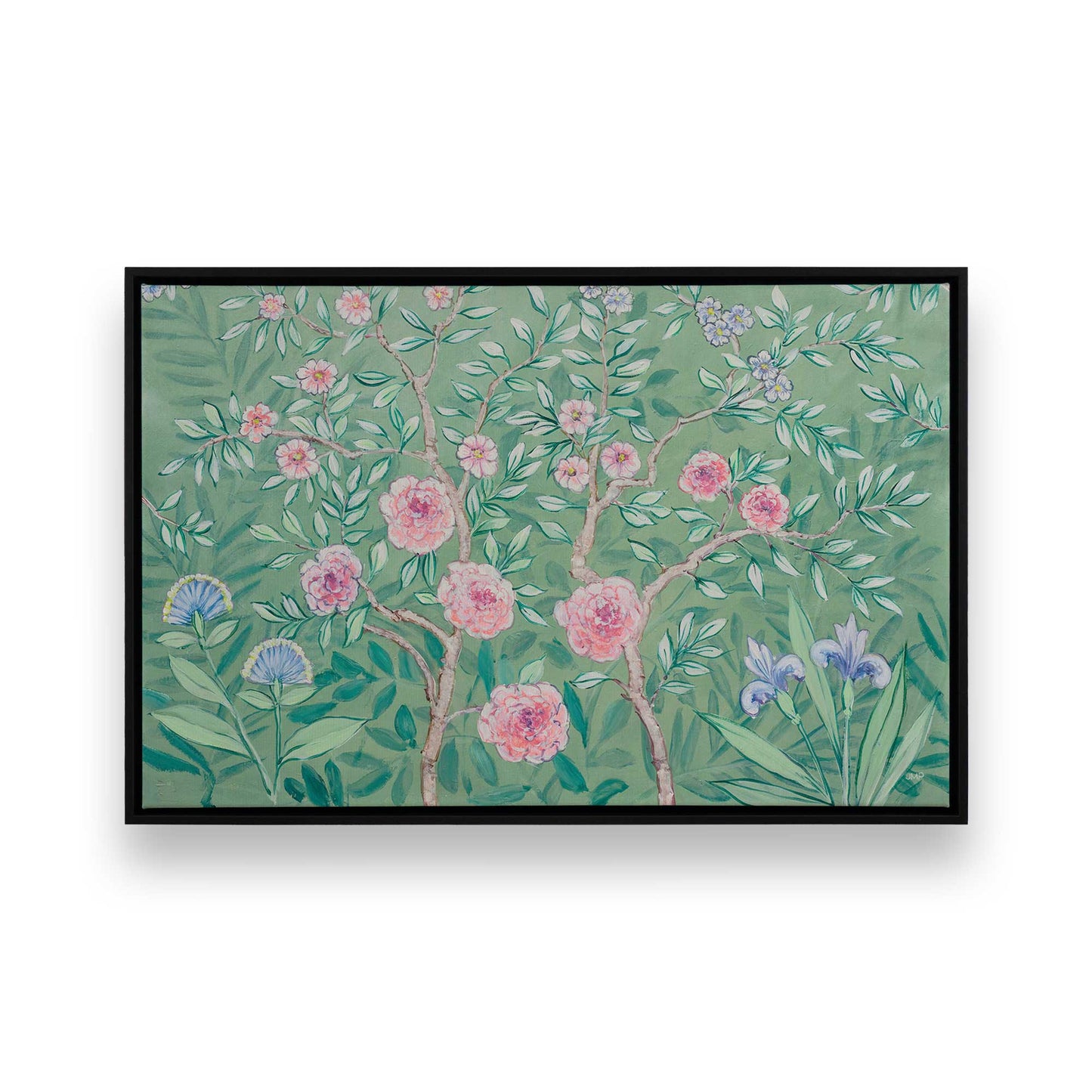 [Color:Satin Black], Picture of art in a Satin Black frame