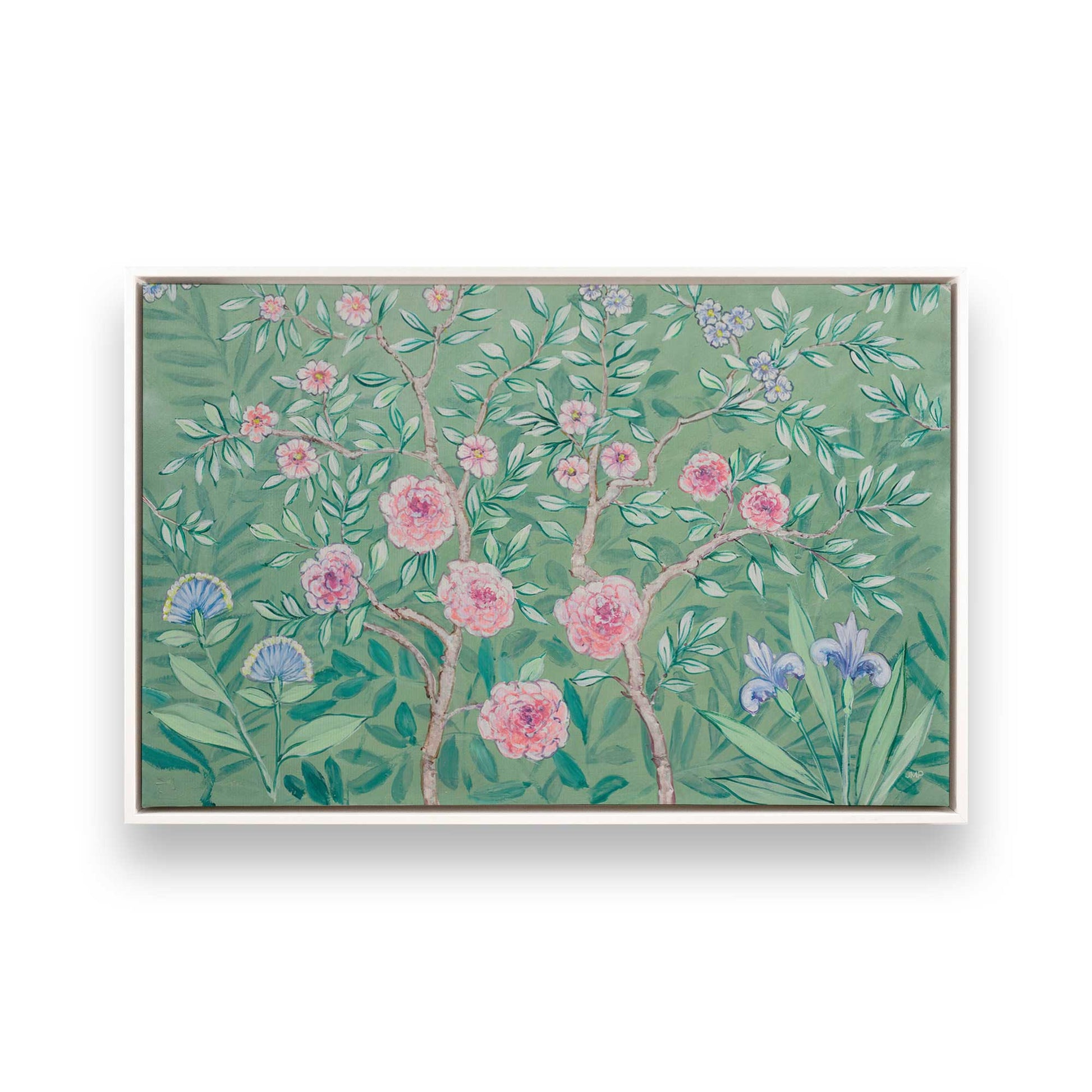 [Color:Opaque White], Picture of art in a White frame