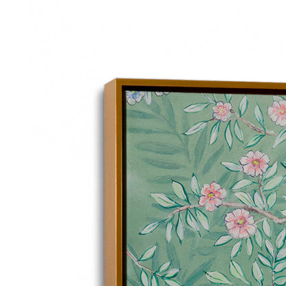 [Color:Polished Gold], Picture of art in a Polished Gold frame at an angle