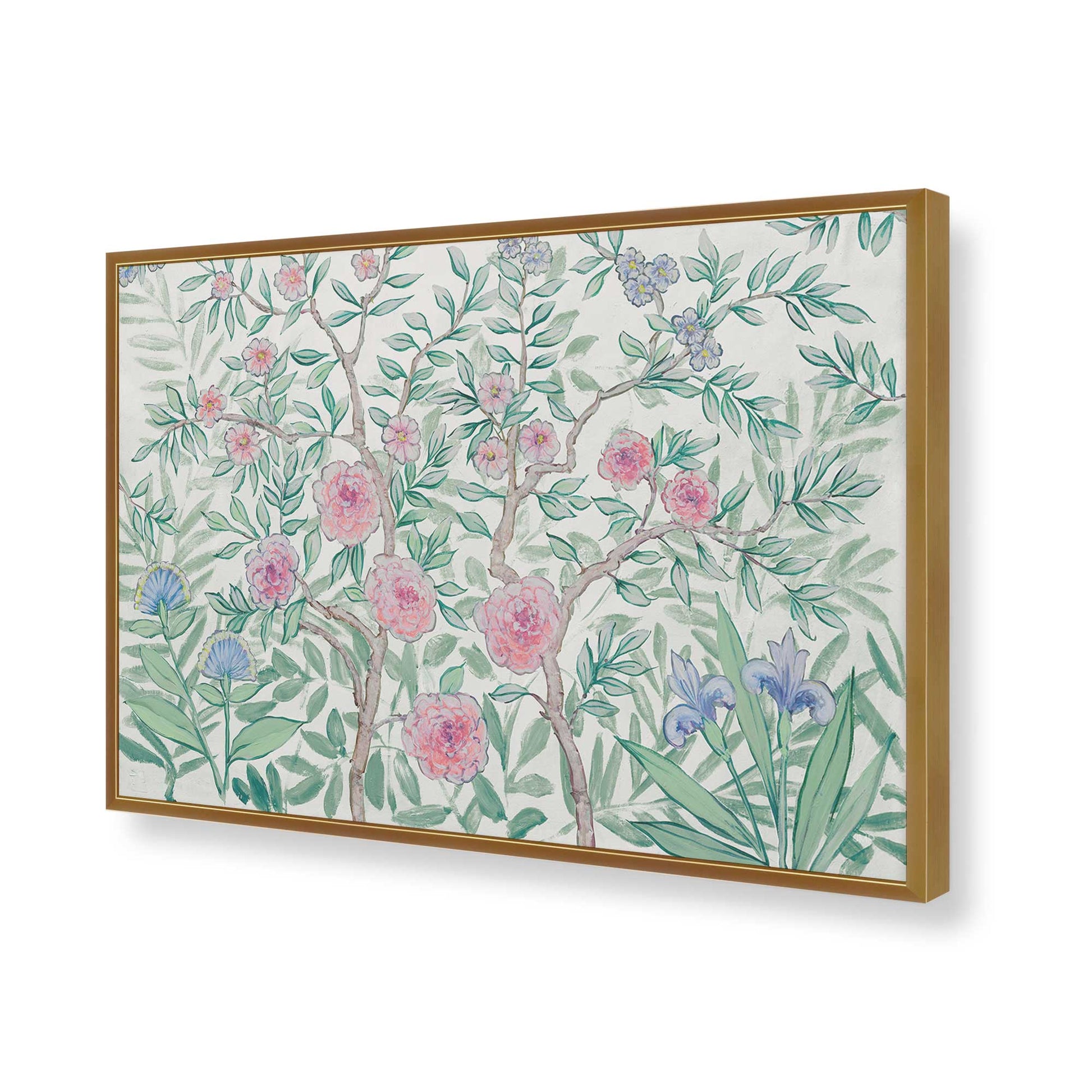 [Color:Polished Gold], Picture of art in a Polished Gold frame of the corner