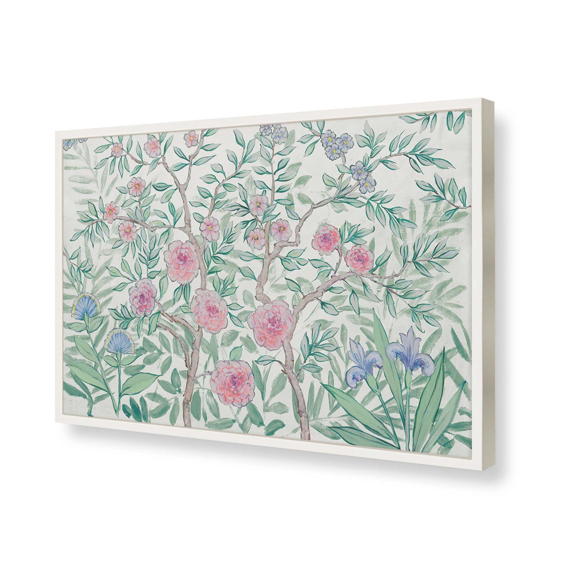 [Color:Opaque White], Picture of art in a Opaque White frame of the corner
