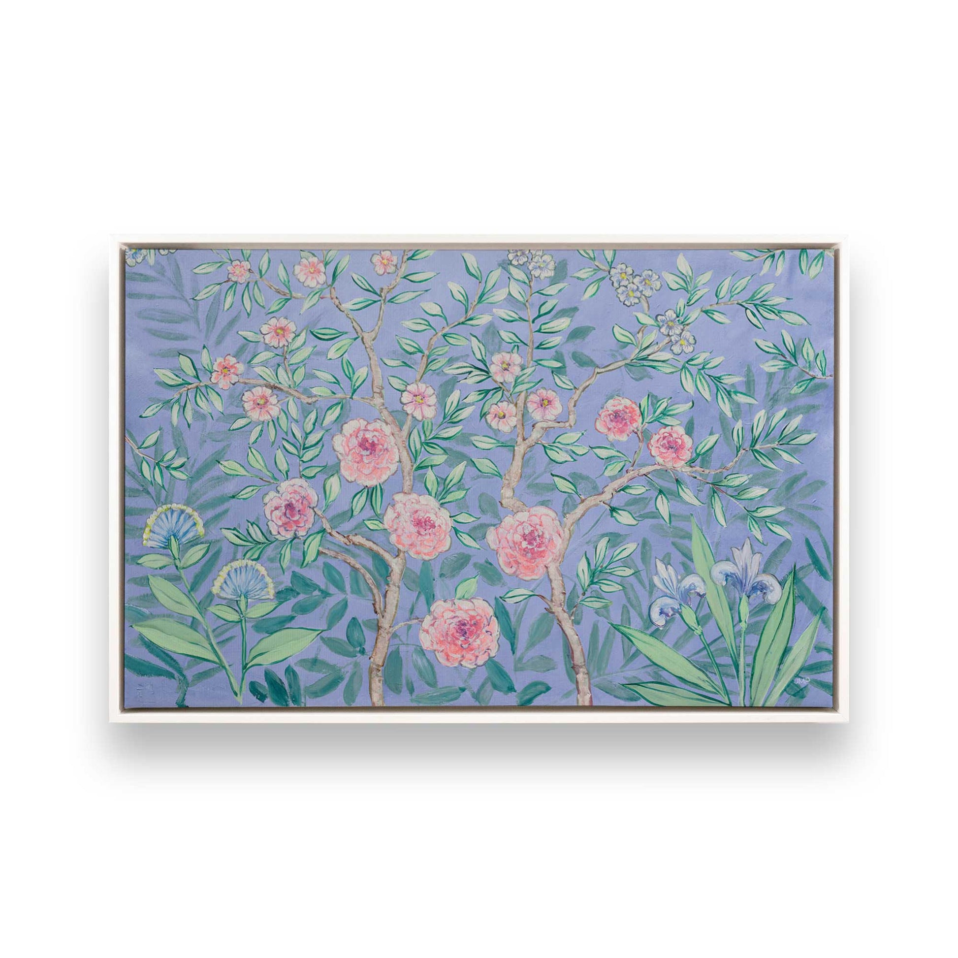 [Color:Opaque White], Picture of art in a White frame
