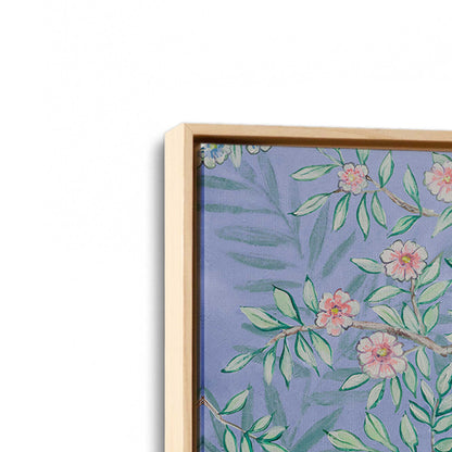 [Color:American Maple], Picture of art in a American Maple frame at an angle