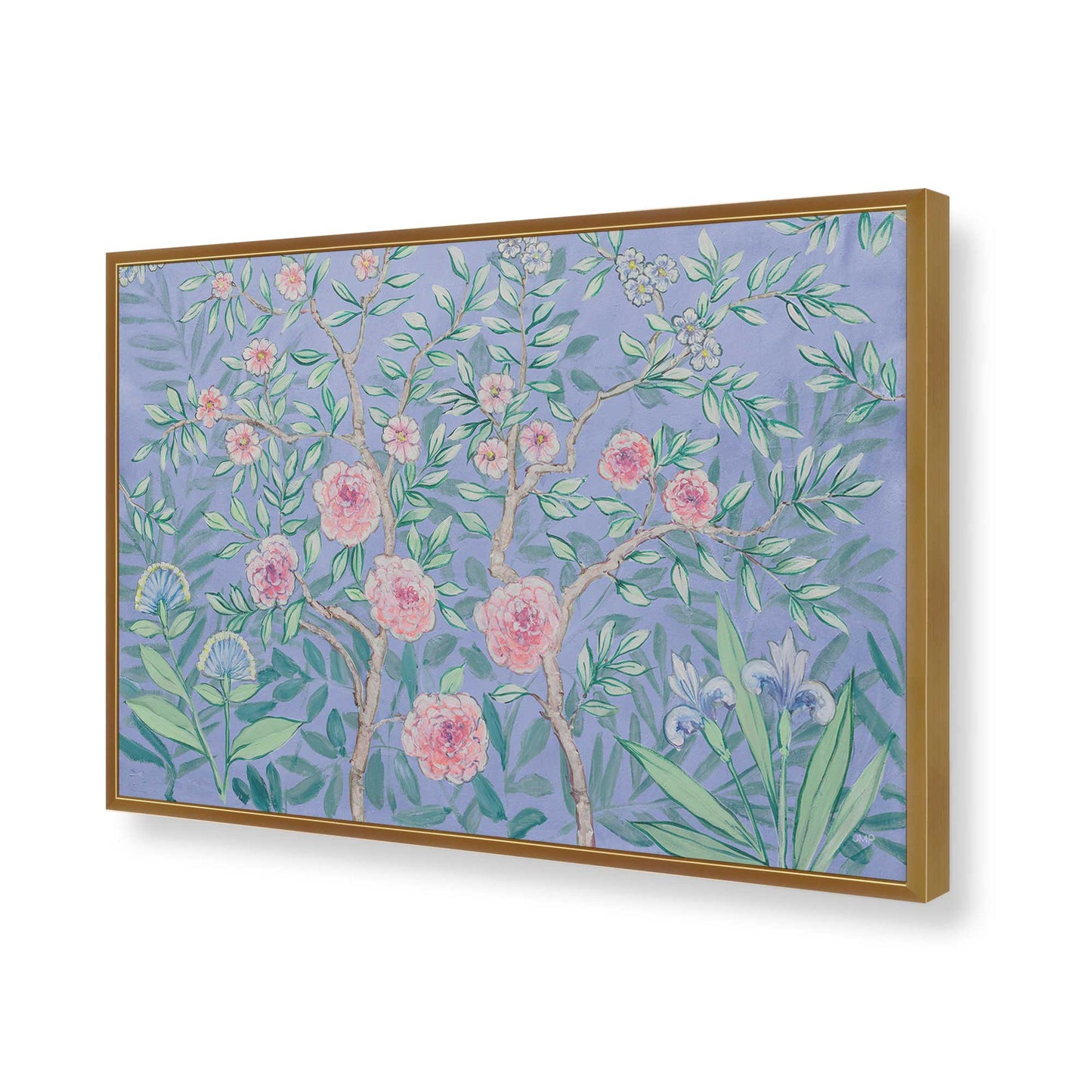 [Color:Polished Gold], Picture of art in a Polished Gold frame of the corner
