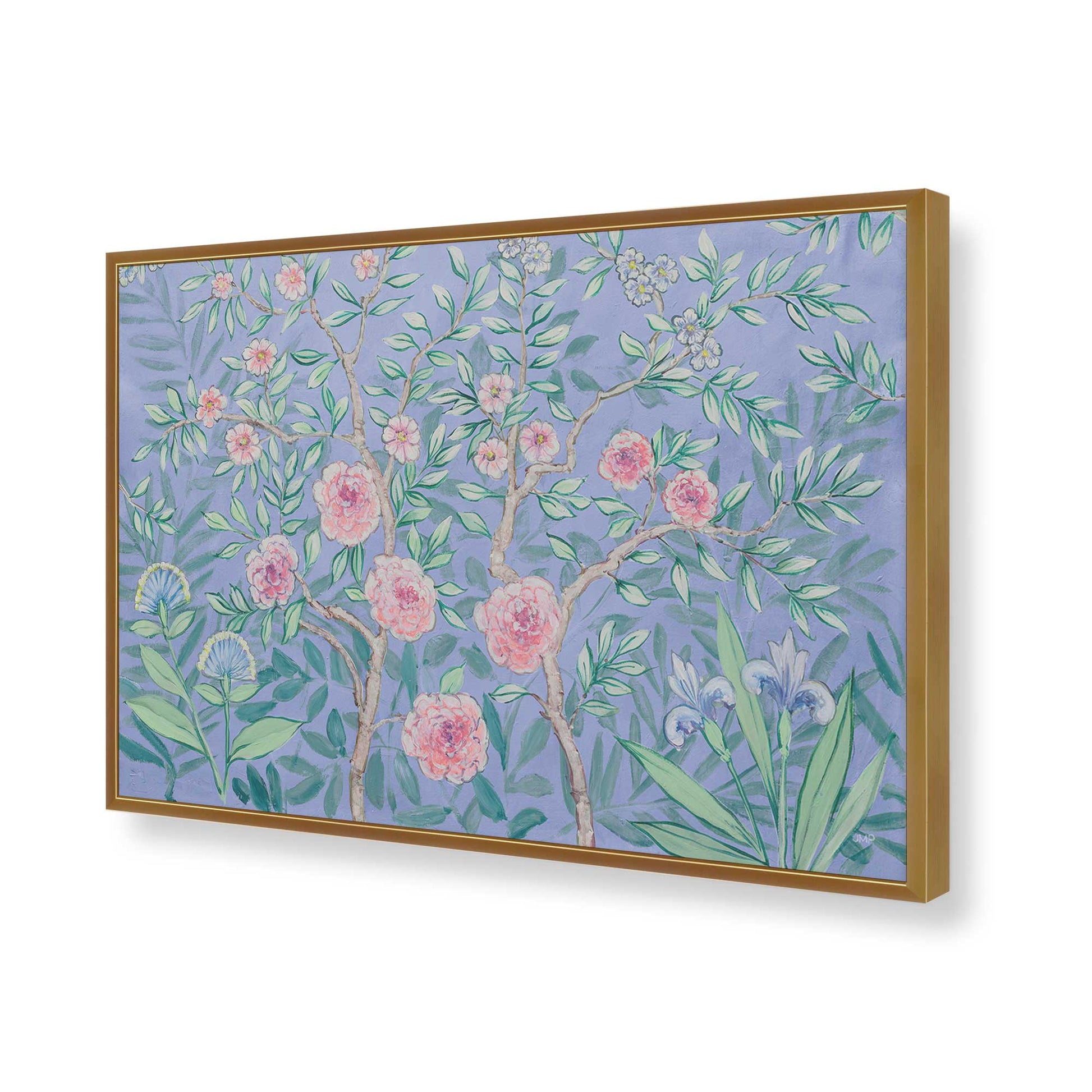 [Color:Polished Gold], Picture of art in a Polished Gold frame of the corner