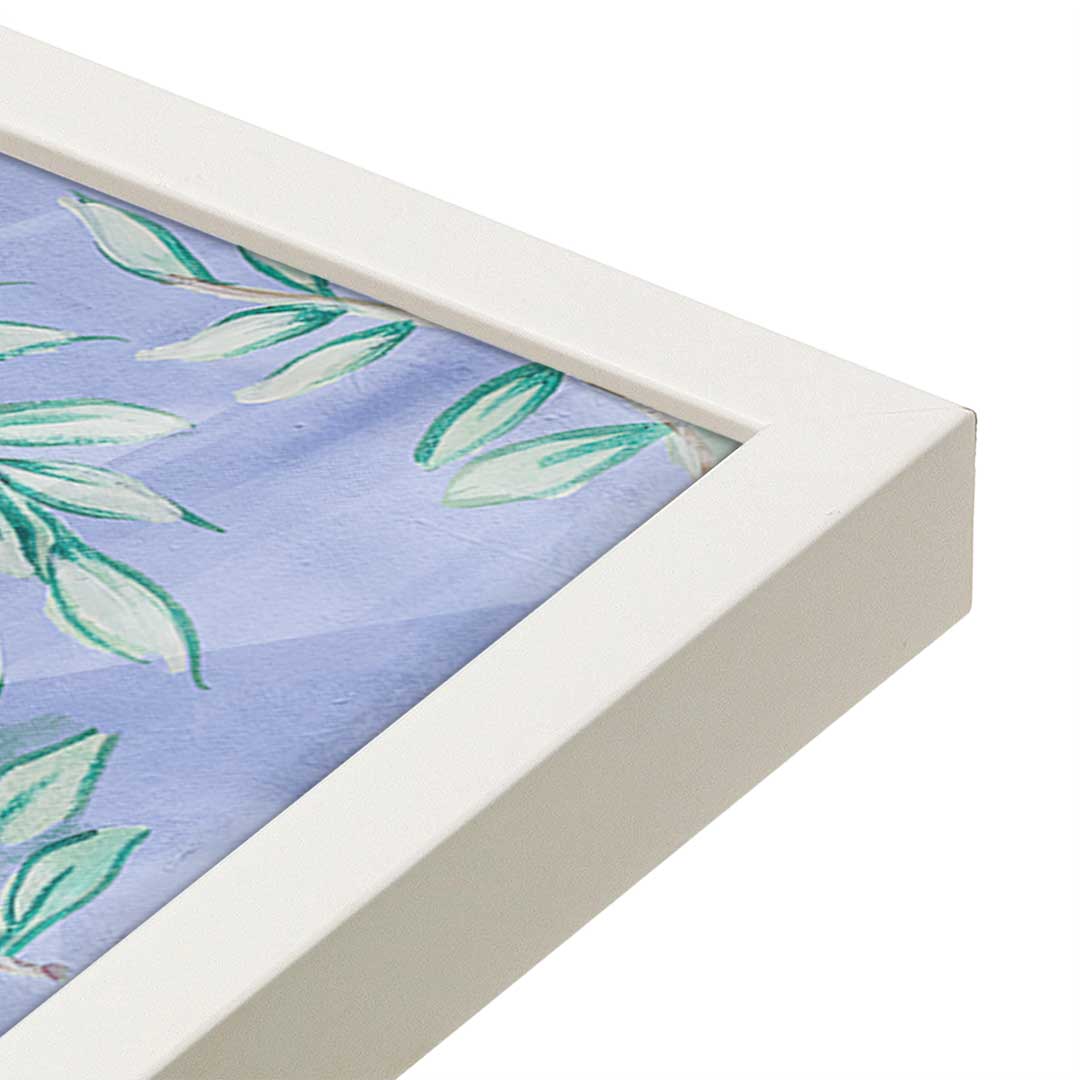 [Color:Opaque White], Picture of art in a Opaque White frame at an angle
