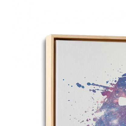 [Color:American Maple], Picture of art in a American Maple frame at an angle