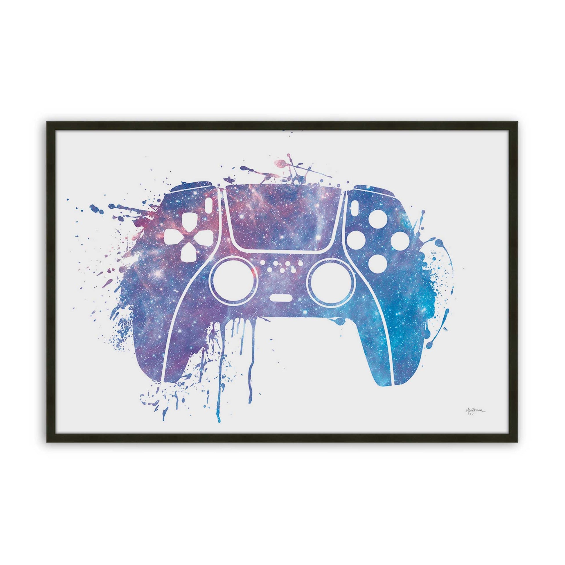 [Color:Satin Black], Picture of art in a Satin Black frame