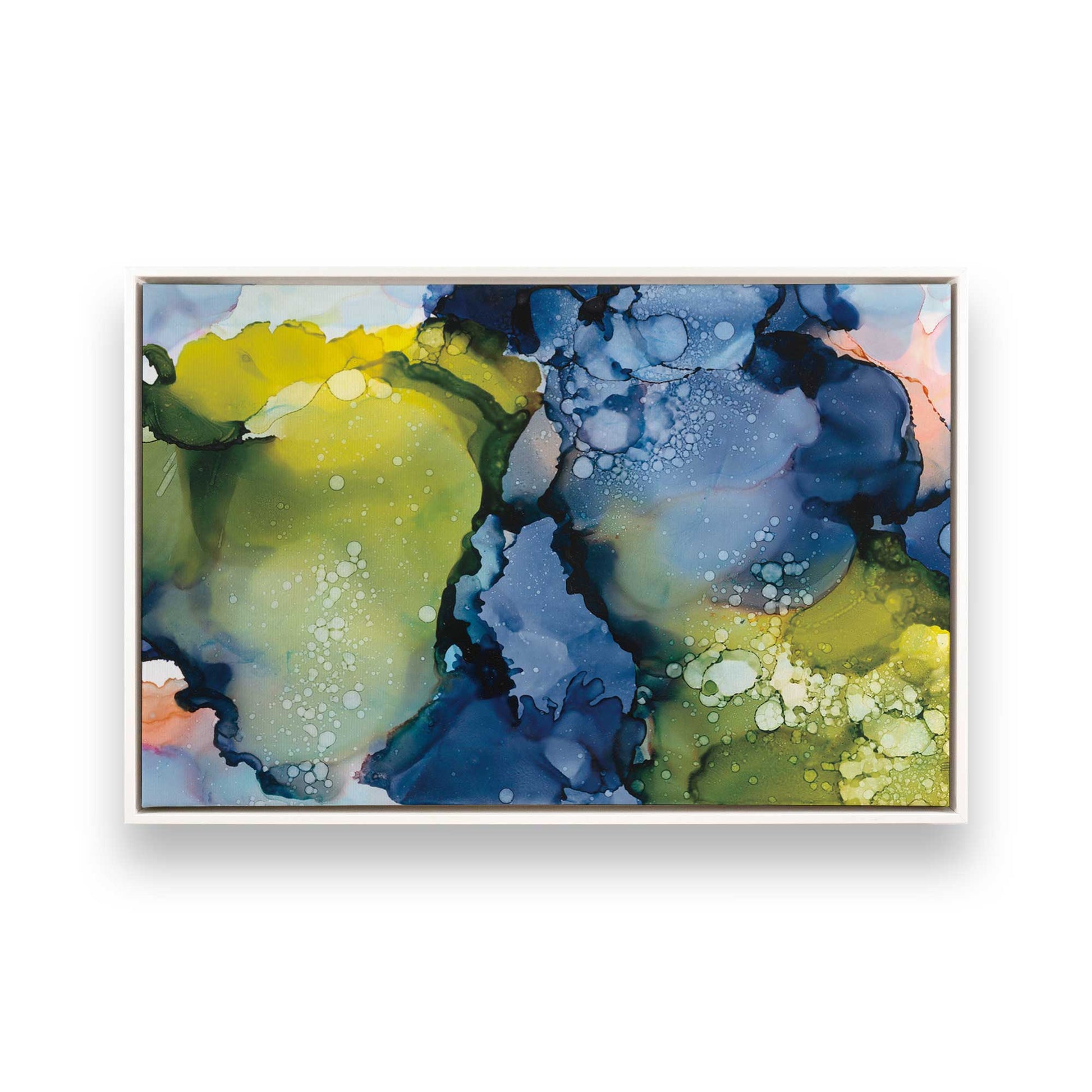 [Color:Opaque White], Picture of art in a White frame