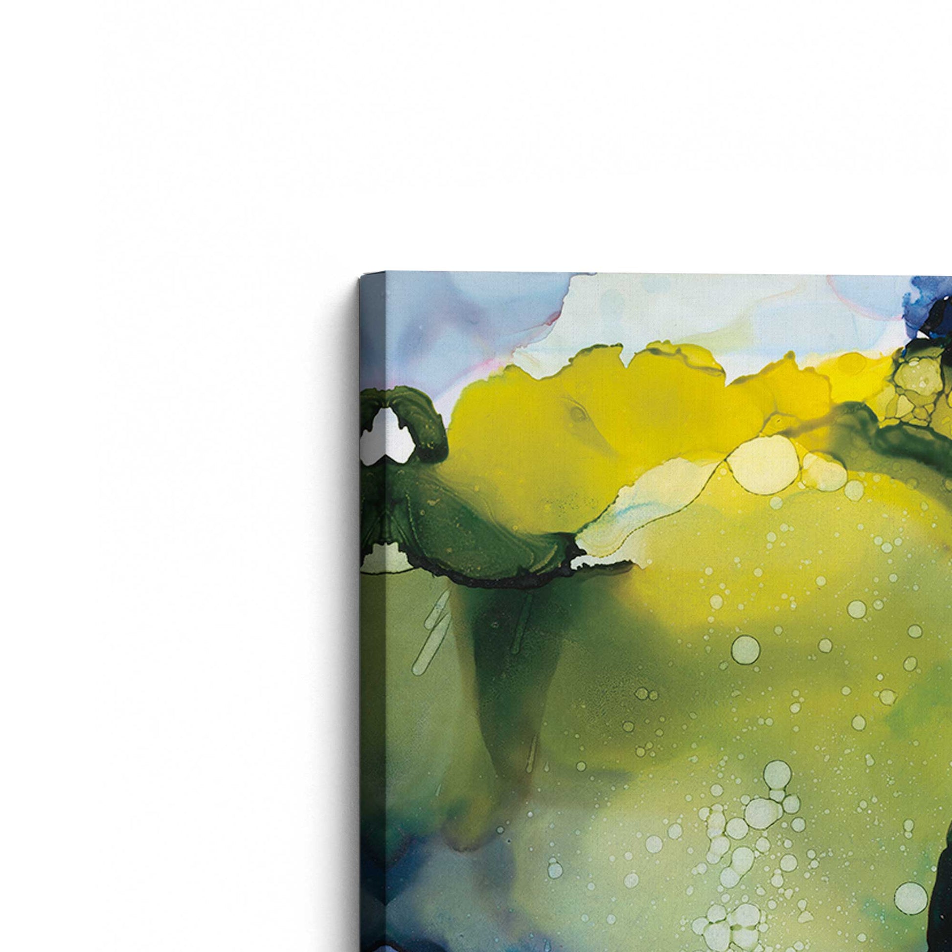 [Color:Stretched Canvas], Picture of the corner of the art