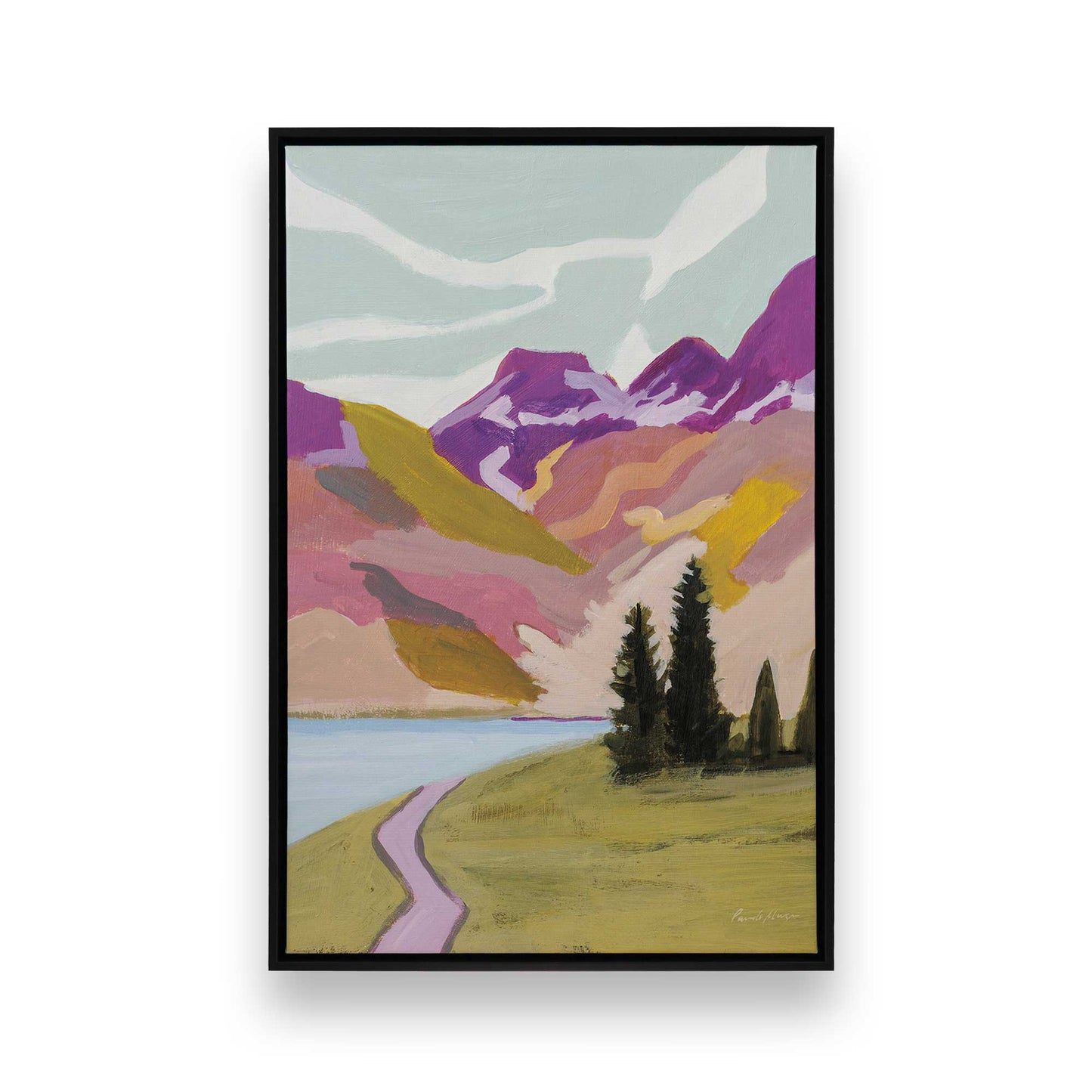 [Color:Satin Black], Picture of art in a Satin Black frame