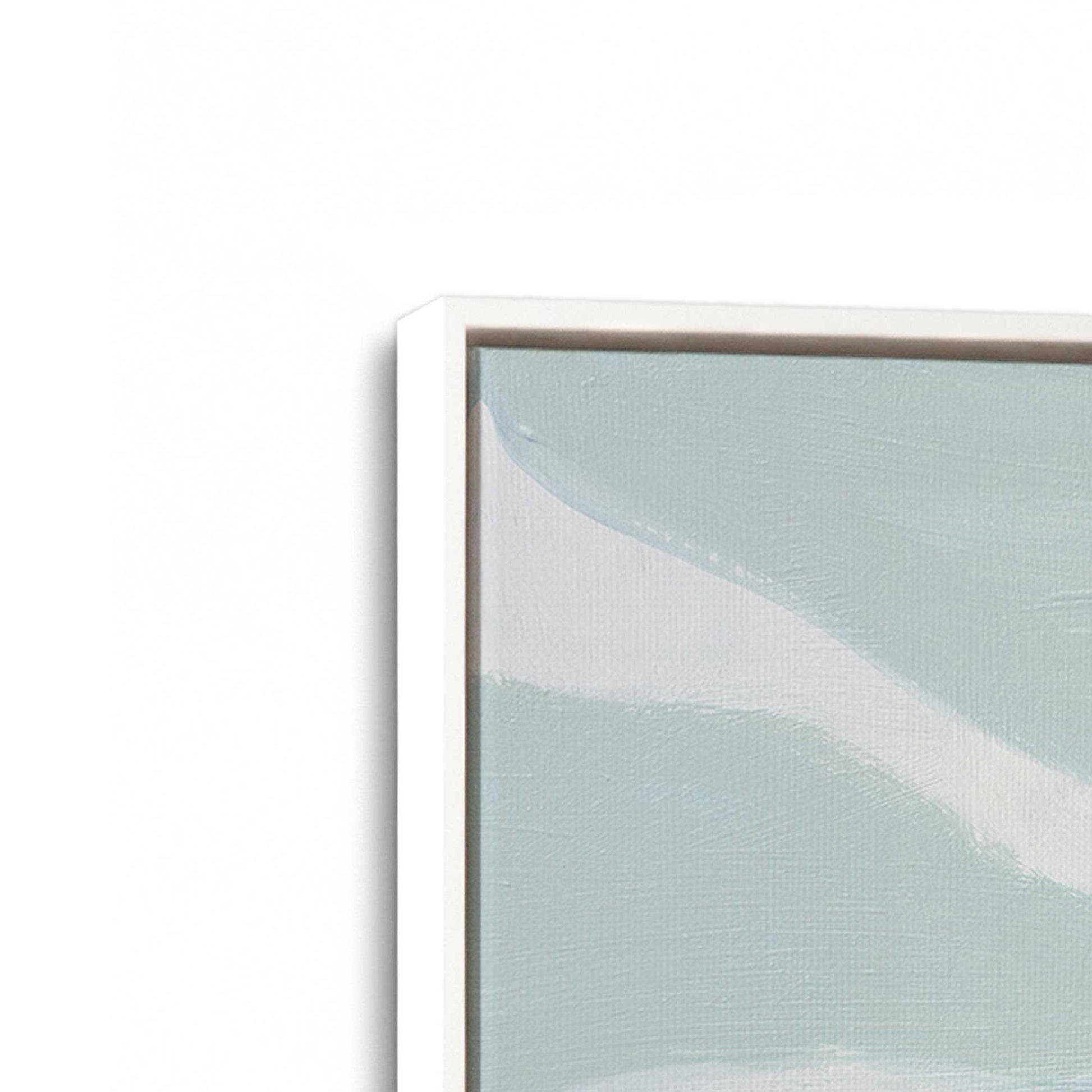 [Color:Opaque White], Picture of art in a White frame at an angle