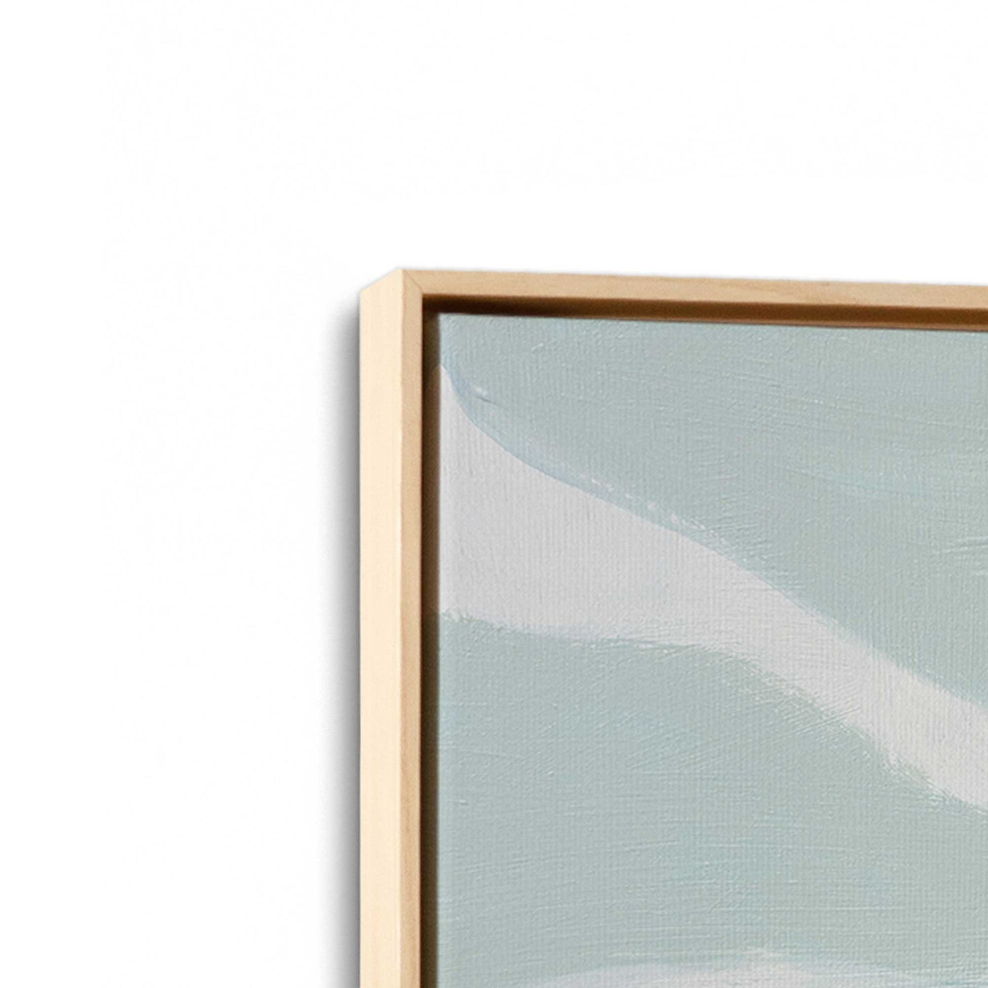 [Color:American Maple], Picture of art in a American Maple frame at an angle