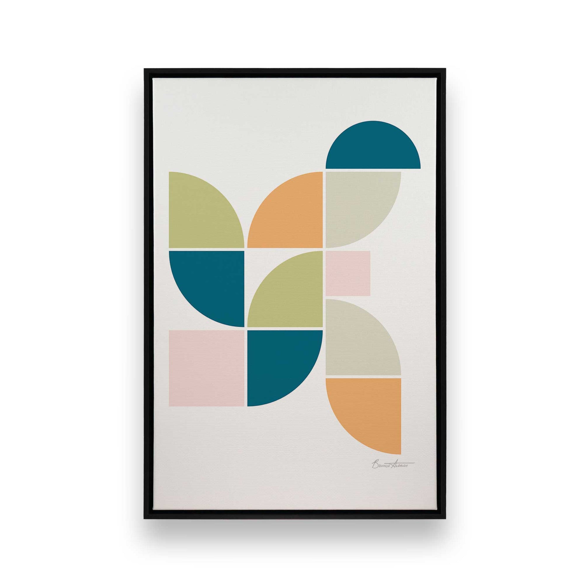 [Color:Satin Black], Picture of art in a Satin Black frame