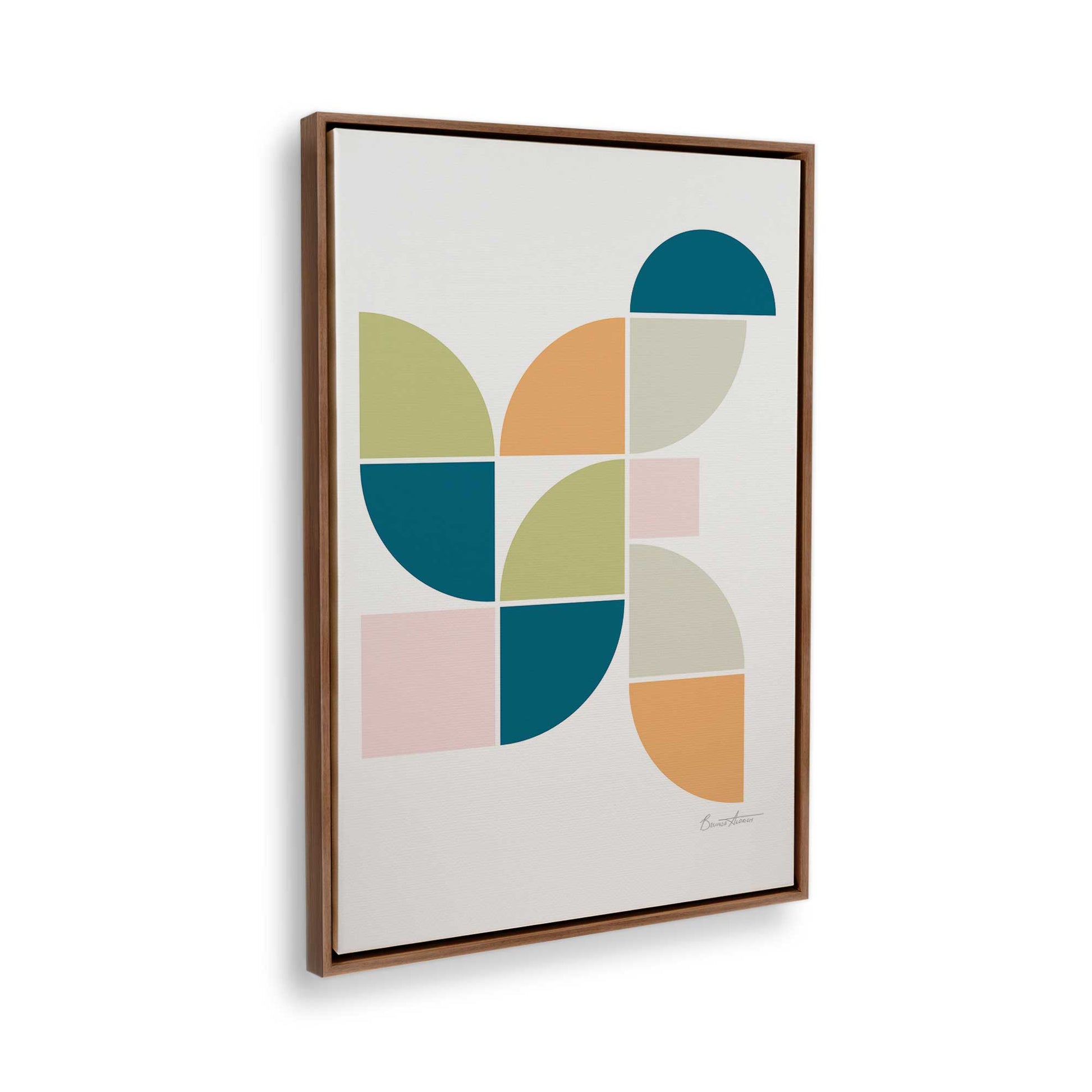 [Color:Walnut], Picture of the corner of the art