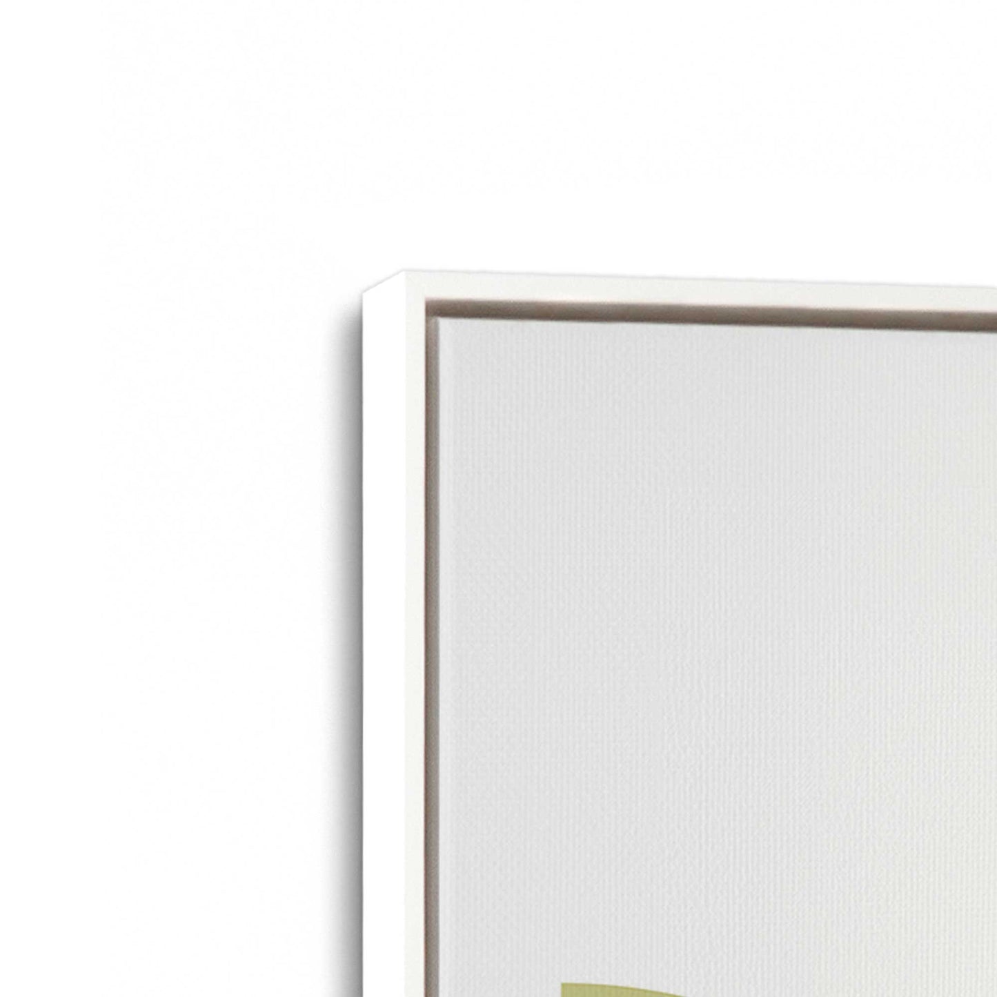 [Color:Opaque White], Picture of art in a White frame at an angle