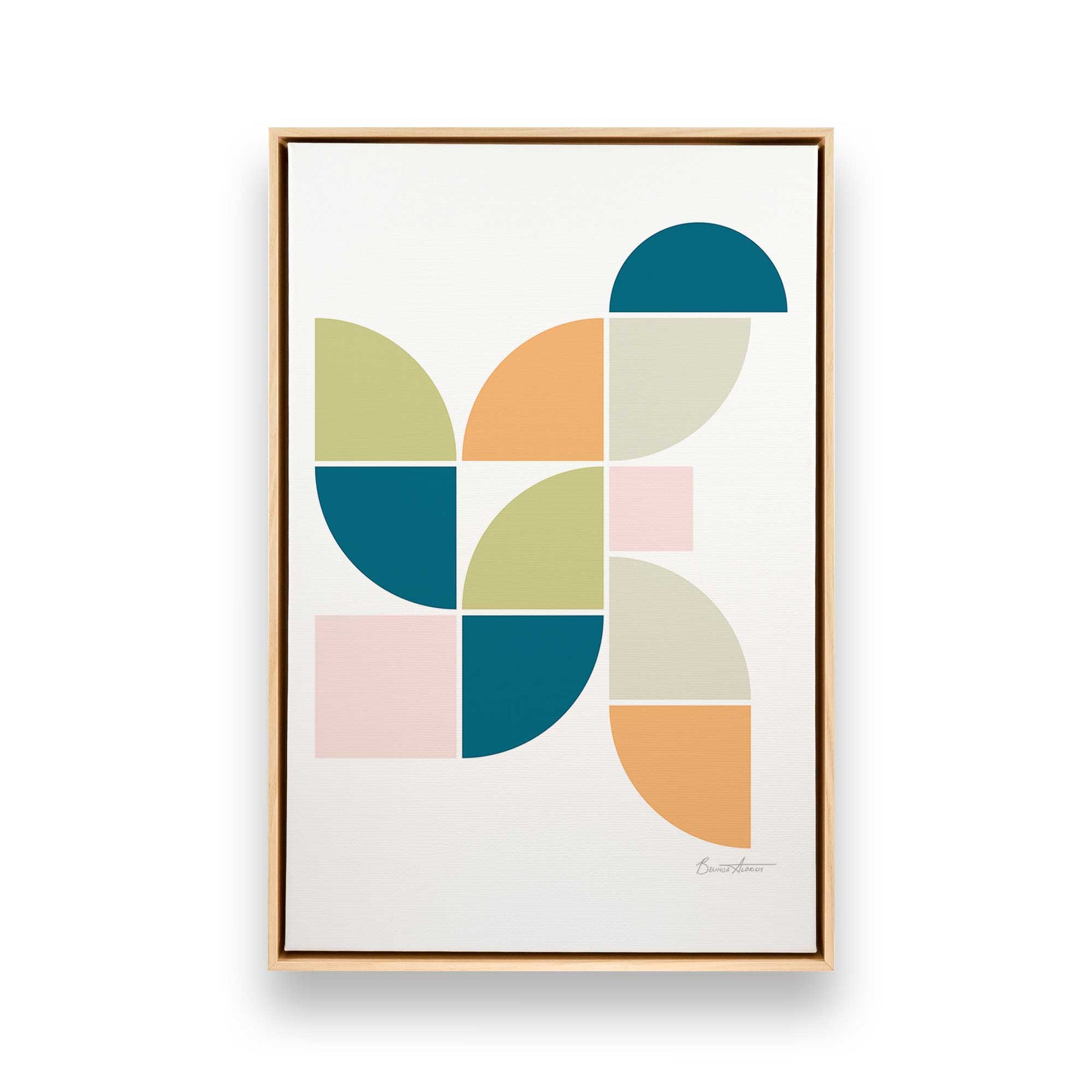 [Color:American Maple], Picture of art in a American Maple frame