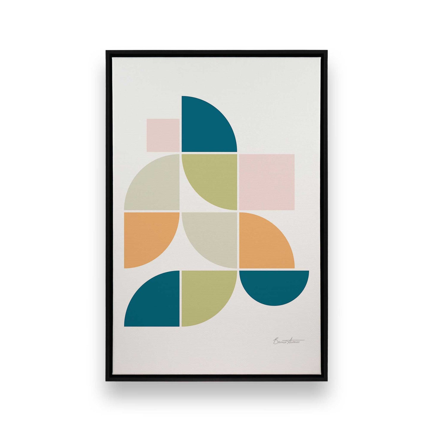 [Color:Satin Black], Picture of art in a Satin Black frame