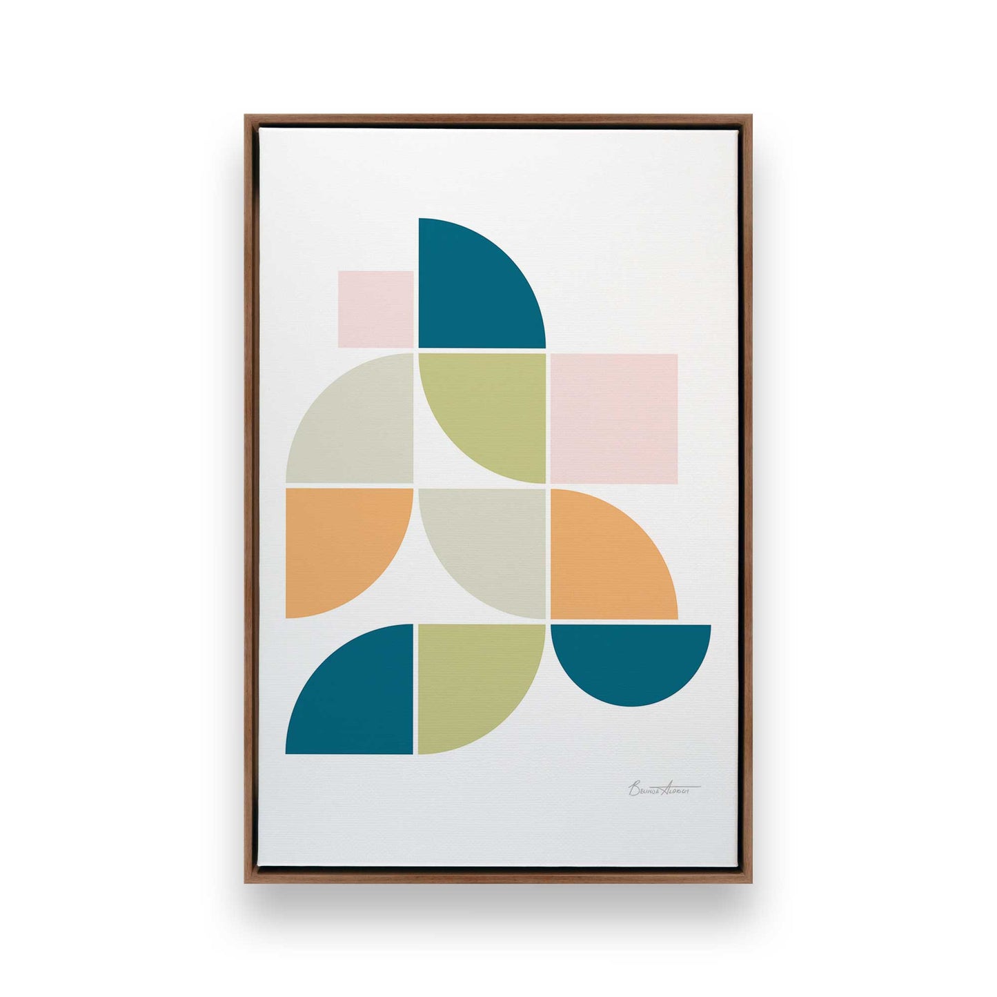 [Color:Walnut], Picture of art in a Walnut frame