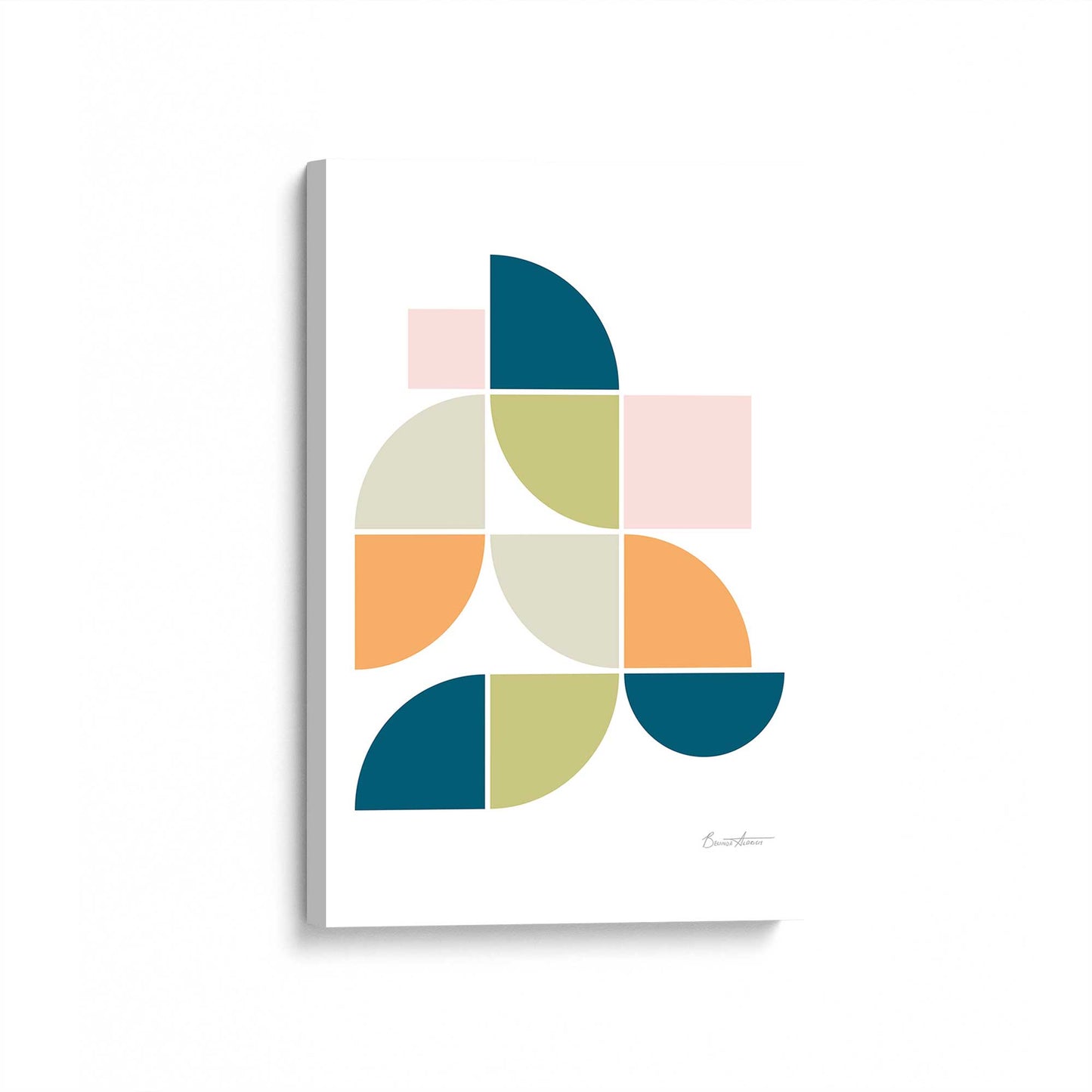 [Color:Stretched Canvas], Picture of art at an angle