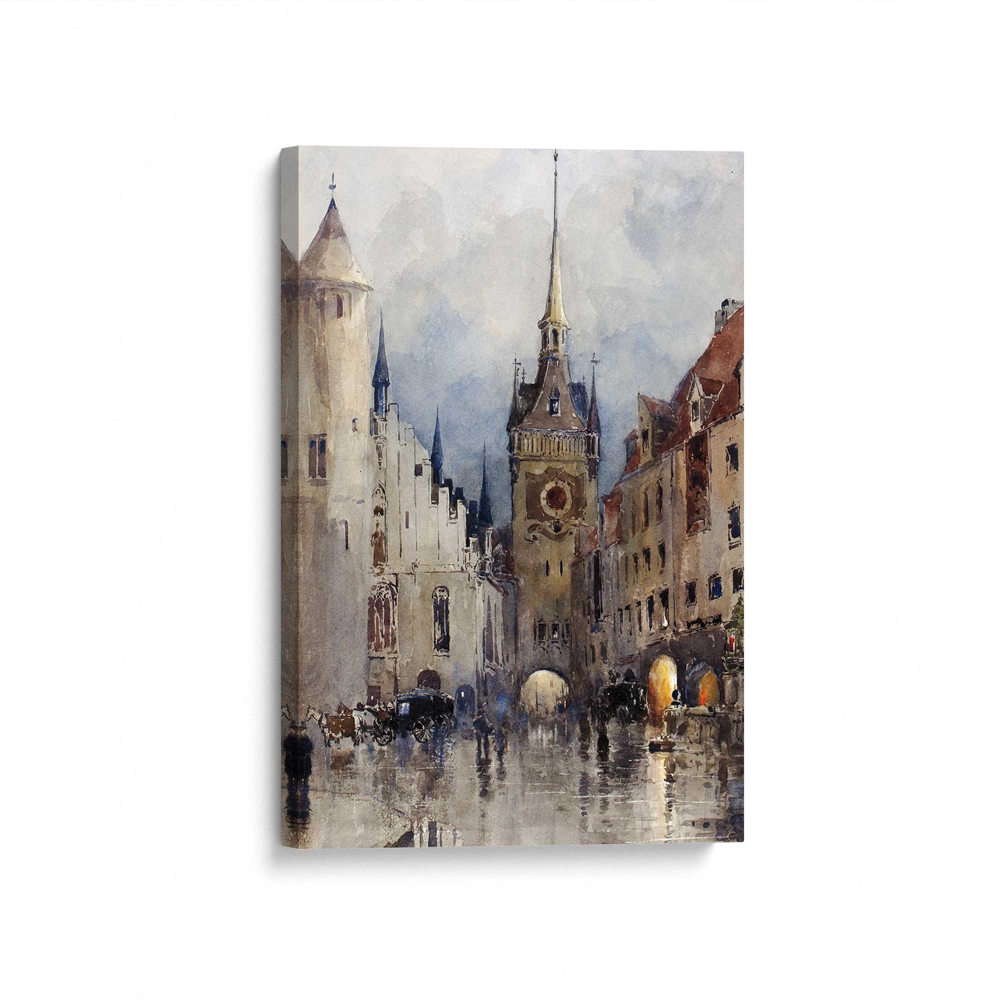 [Color:Stretched Canvas], Picture of art at an angle