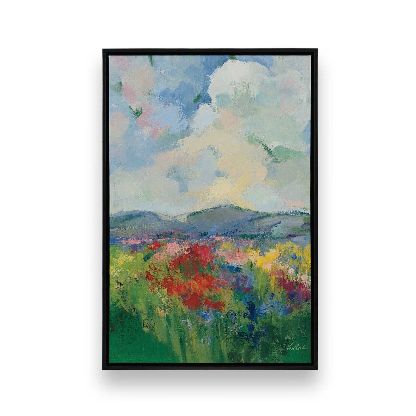 [Color:Satin Black], Picture of art in a Satin Black frame
