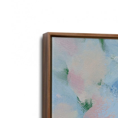 [Color:Walnut], Picture of art in a Walnut frame at an angle