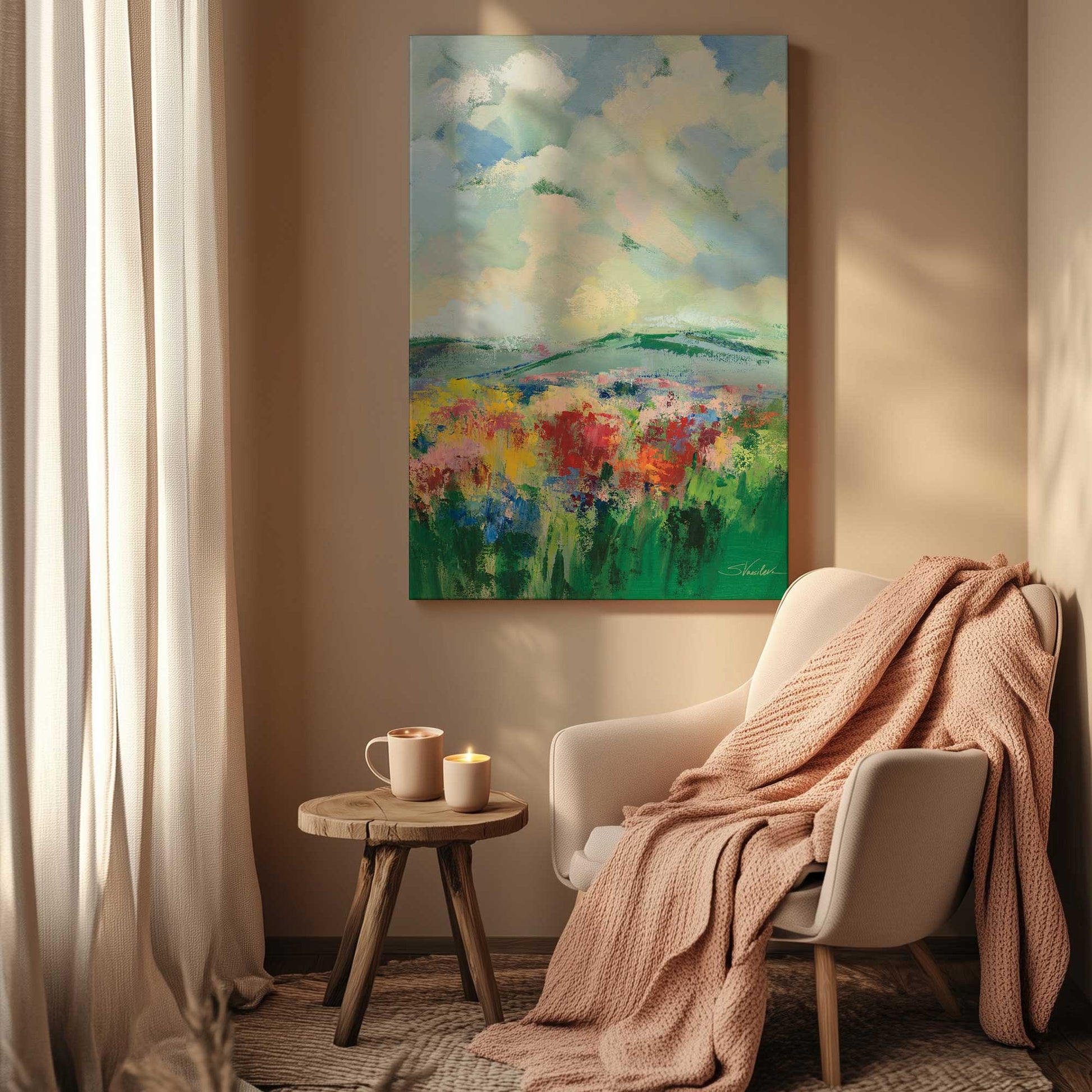 Picture of art in a room