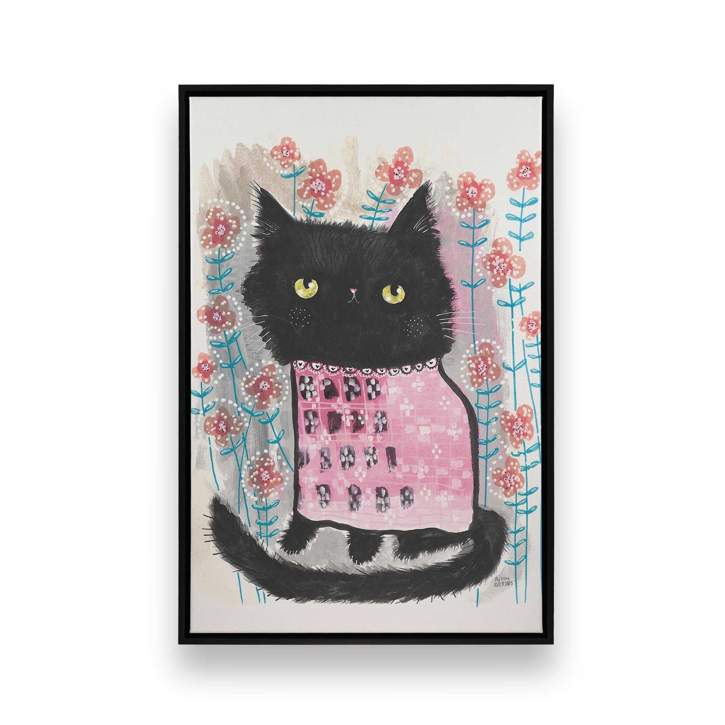 [Color:Satin Black], Picture of art in a Satin Black frame