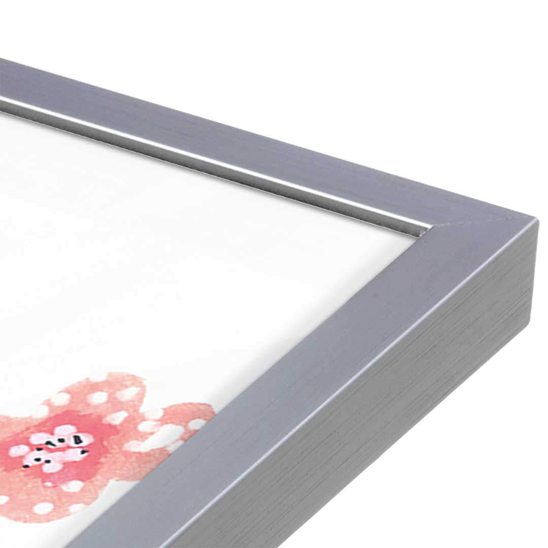 [Color:Polished Chrome], Picture of art in a Polished Chrome frame at an angle