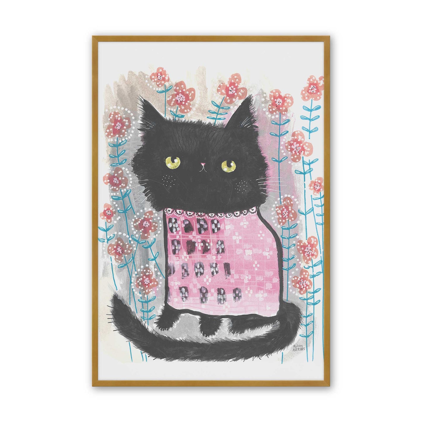 [Color:Polished Gold], Picture of art in a Polished Gold frame