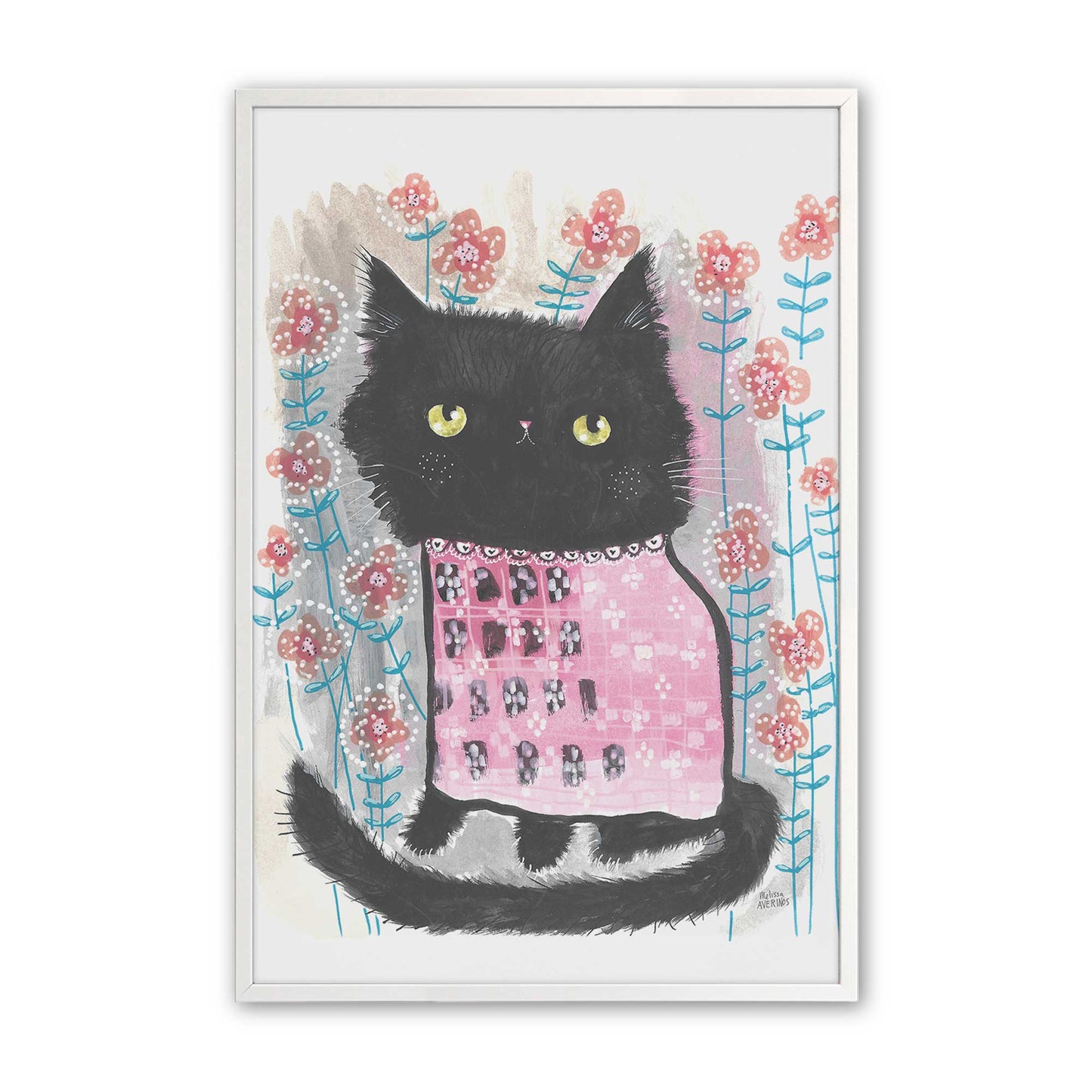 [Color:Opaque White], Picture of art in a Opaque White frame