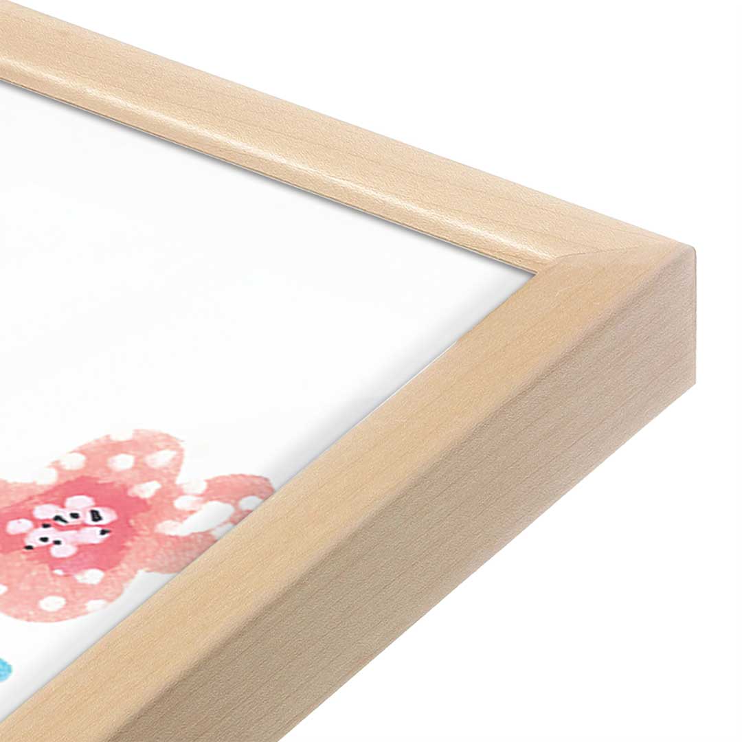 [Color:Raw Maple], Picture of art in a Raw Maple frame at an angle