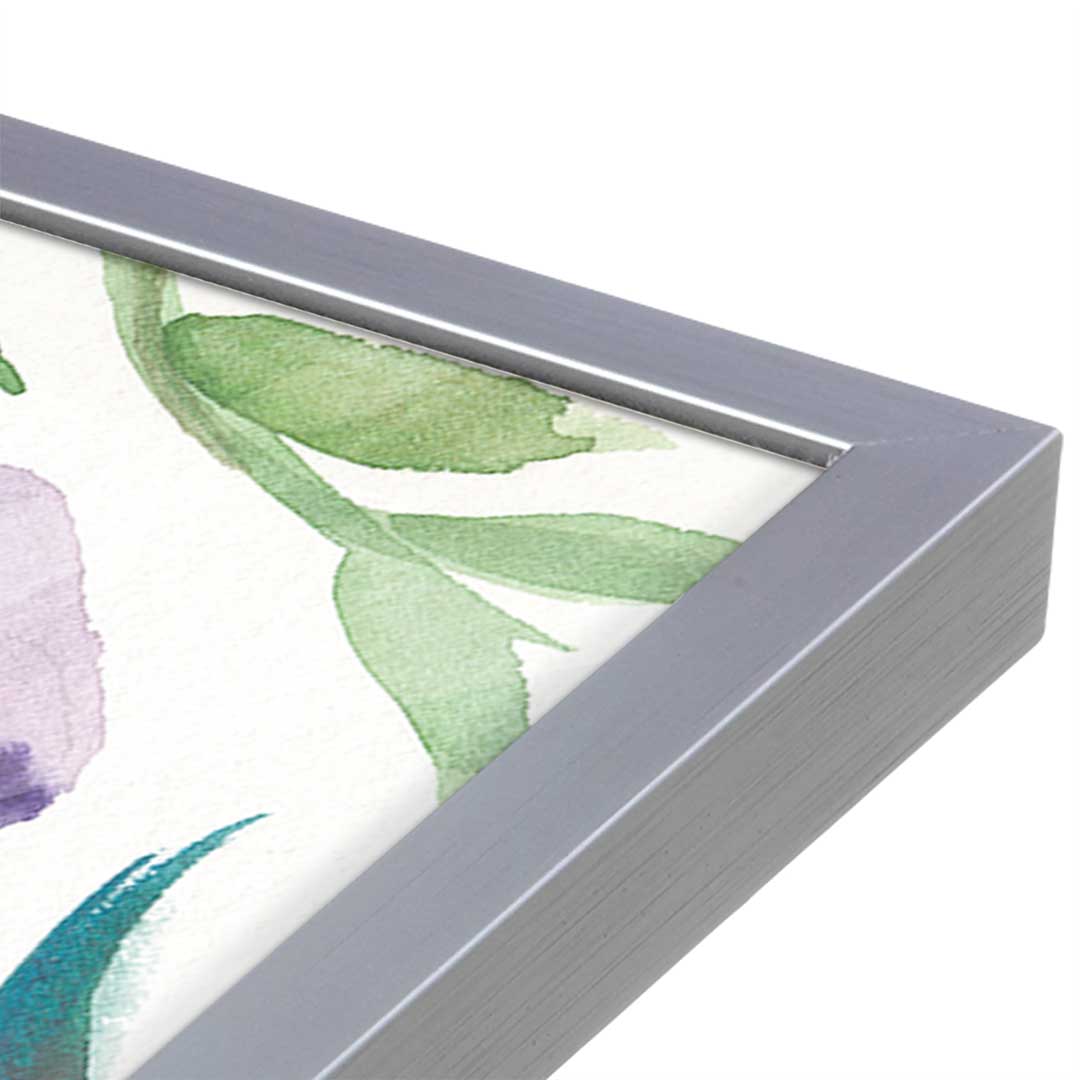 [Color:Polished Chrome], Picture of art in a Polished Chrome frame at an angle