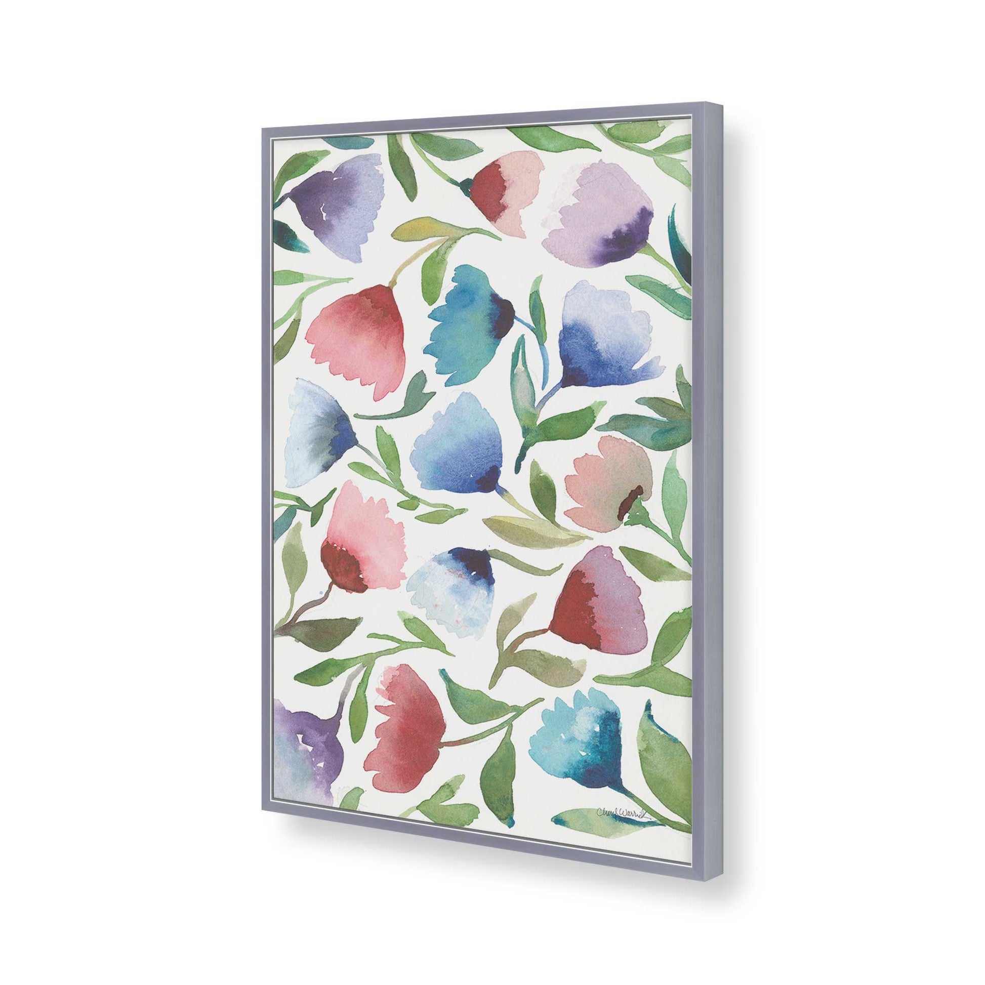 [Color:Polished Chrome], Picture of art in a Polished Chrome frame of the corner