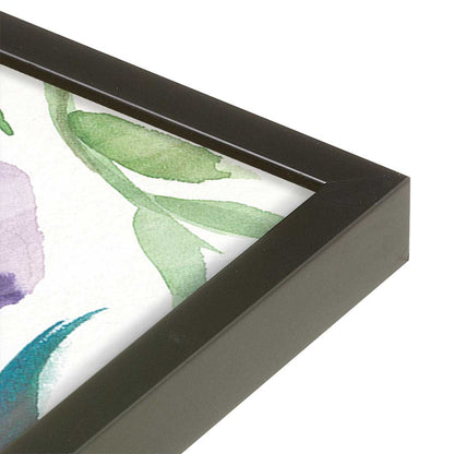 [Color:Satin Black], Picture of art in a Satin Black frame at an angle