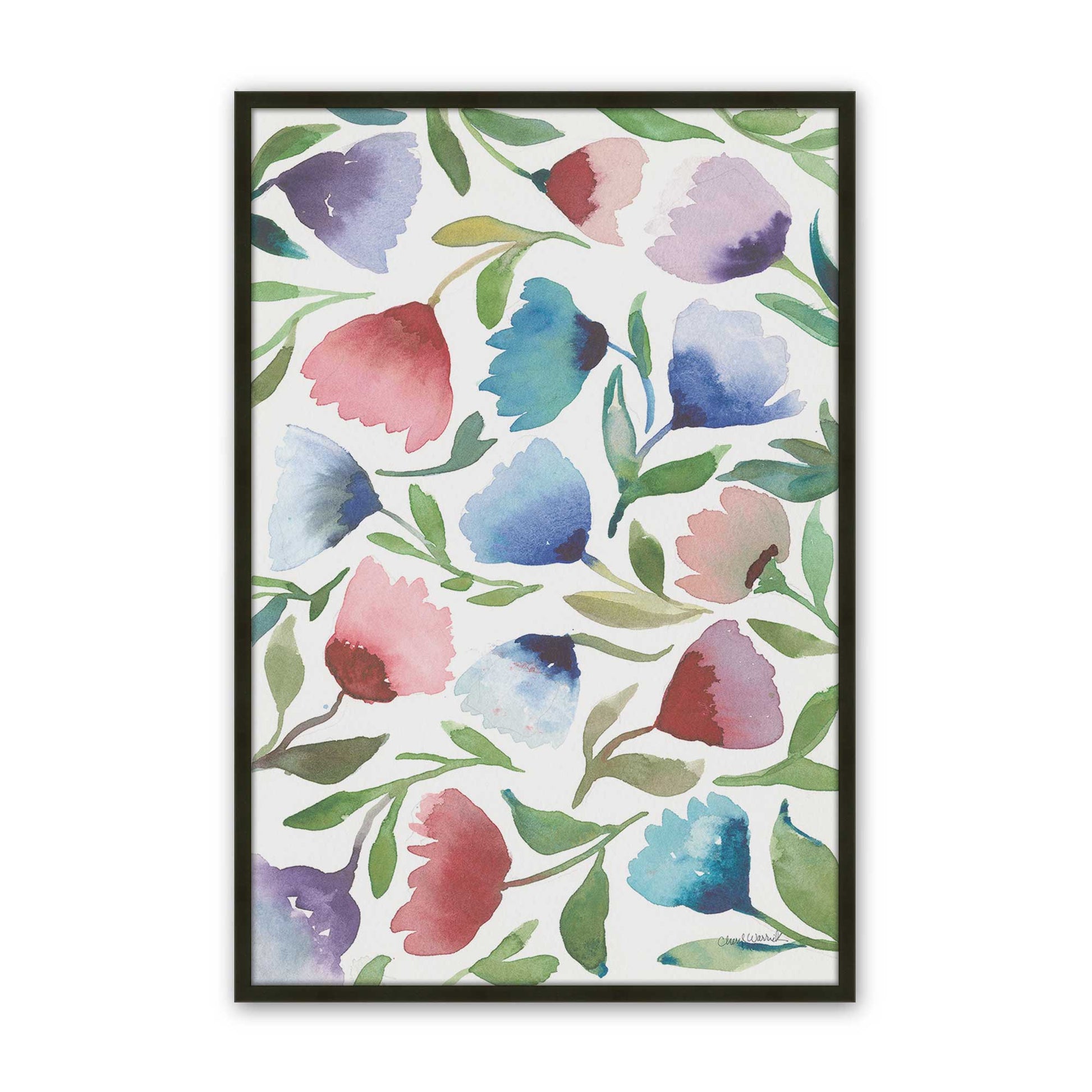 [Color:Satin Black], Picture of art in a Satin Black frame