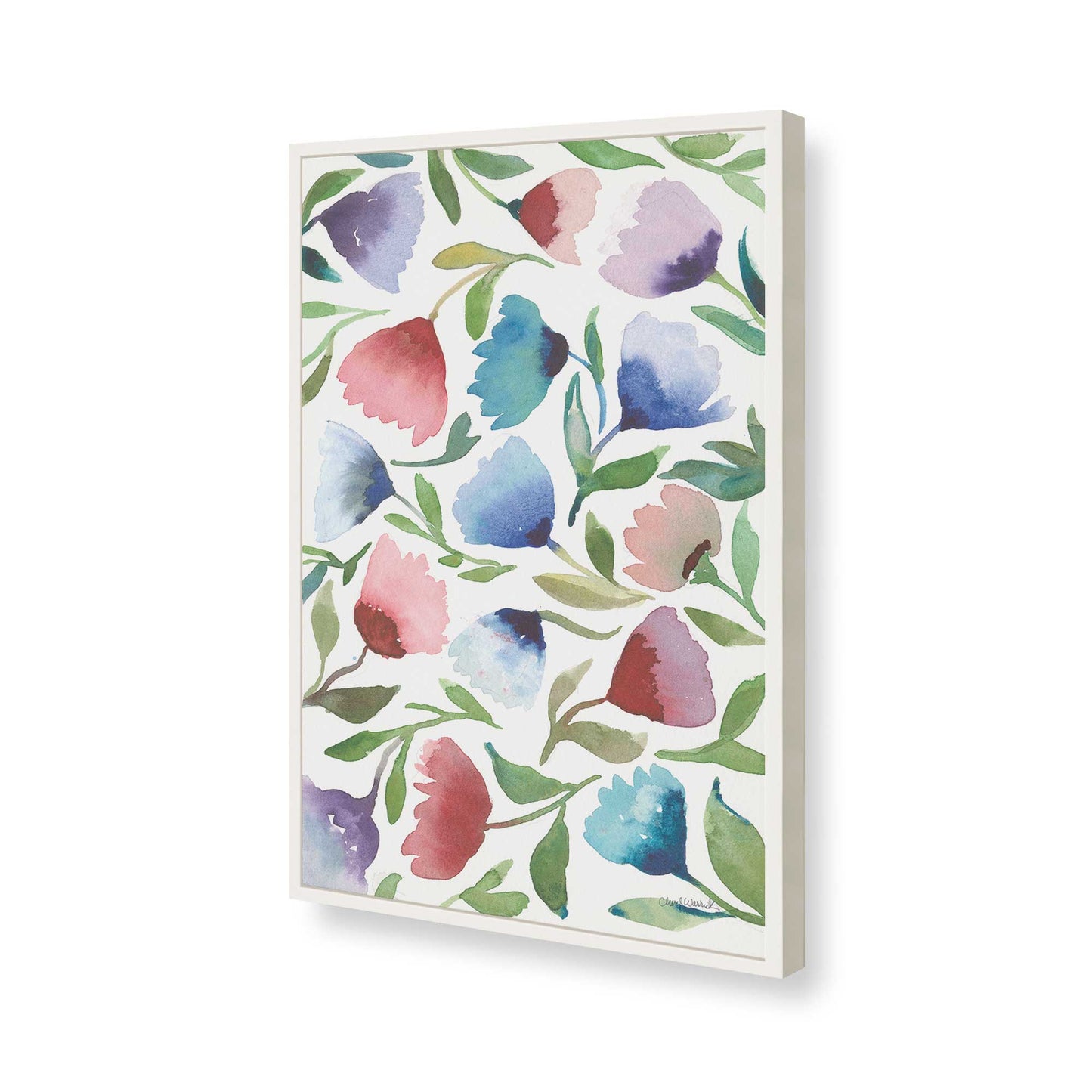 [Color:Opaque White], Picture of art in a Opaque White frame of the corner