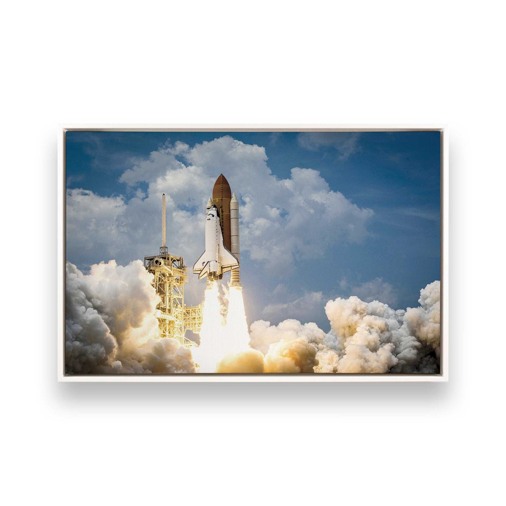 [Color:Opaque White], Picture of art in a White frame