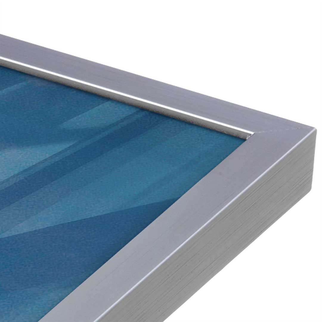 [Color:Polished Chrome], Picture of art in a Polished Chrome frame at an angle
