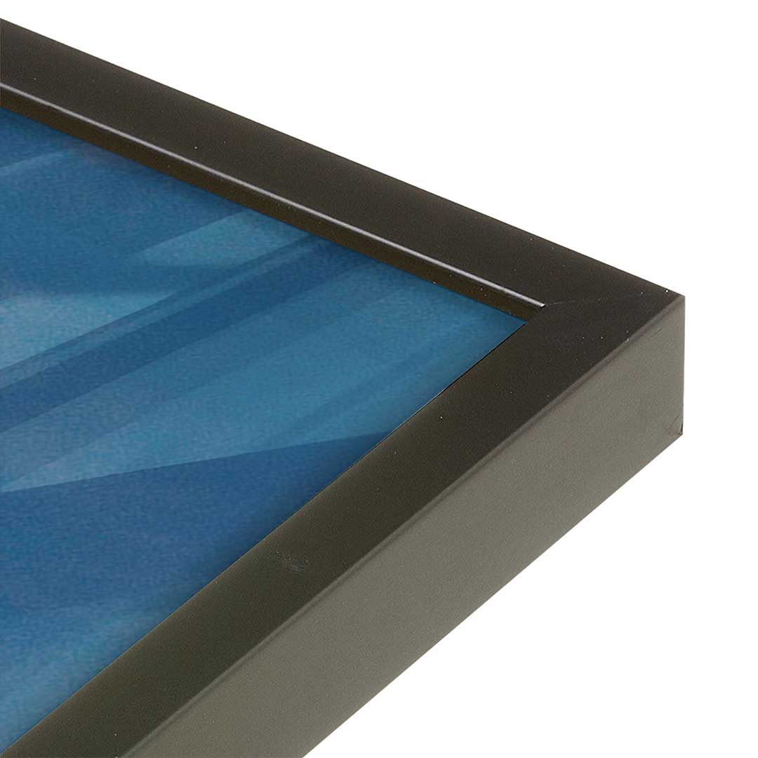 [Color:Satin Black], Picture of art in a Satin Black frame at an angle