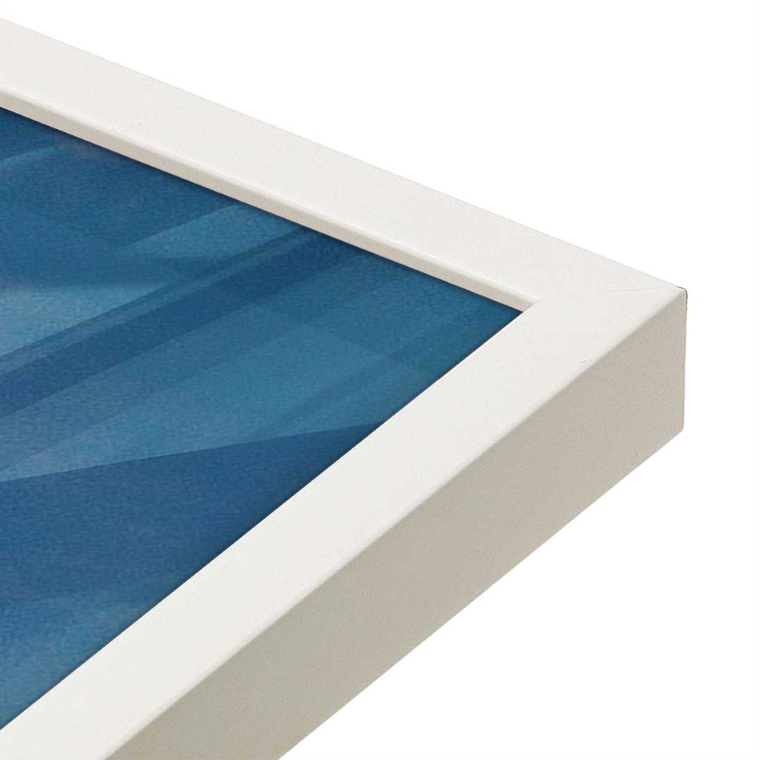 [Color:Opaque White], Picture of art in a Opaque White frame at an angle