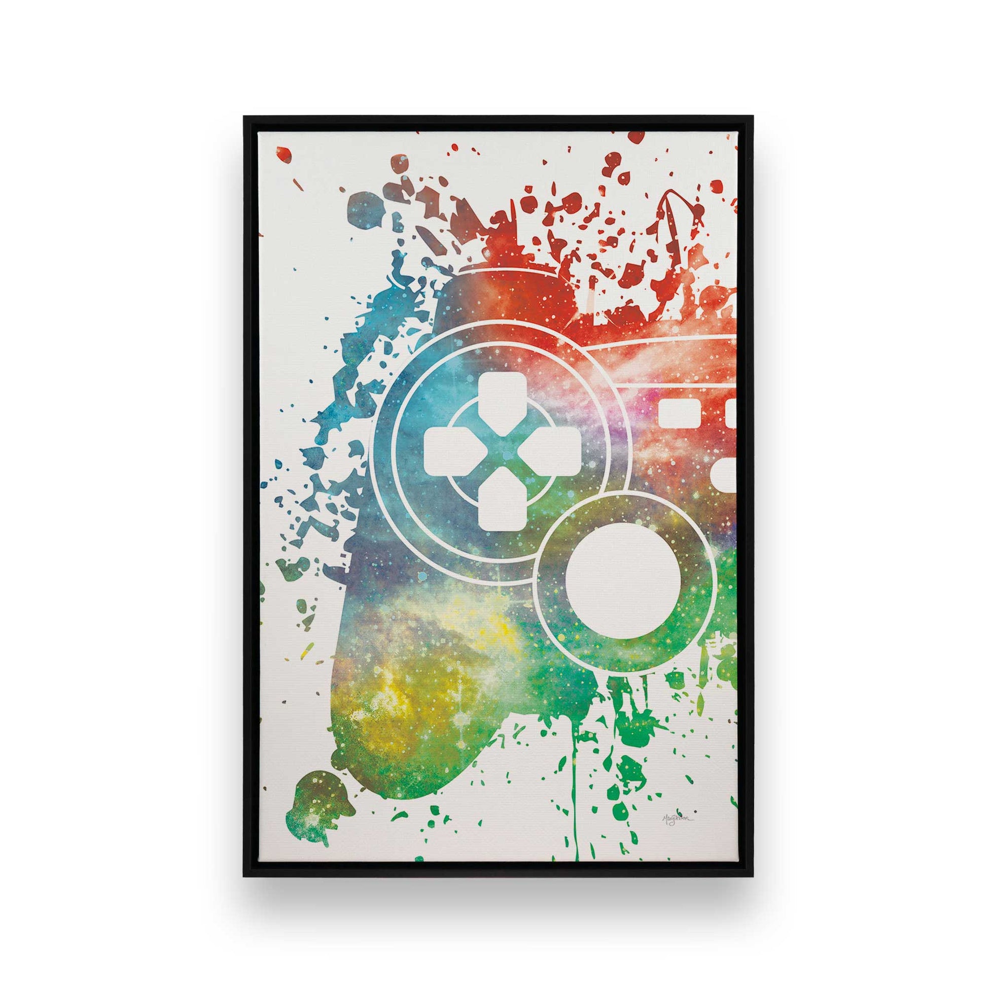 [Color:Satin Black], Picture of art in a Satin Black frame
