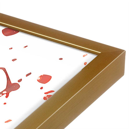 [Color:Polished Gold], Picture of art in a Polished Gold frame at an angle