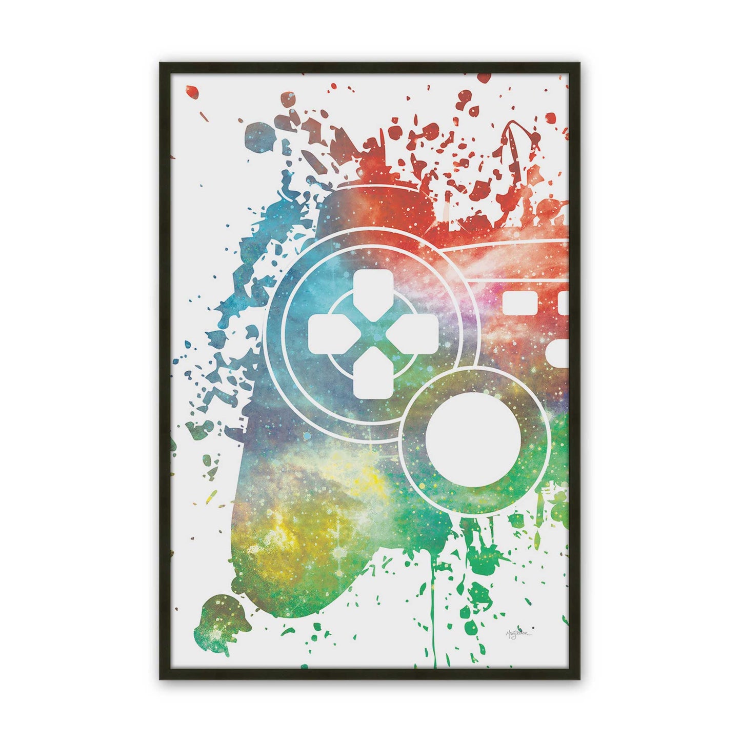 [Color:Satin Black], Picture of art in a Satin Black frame