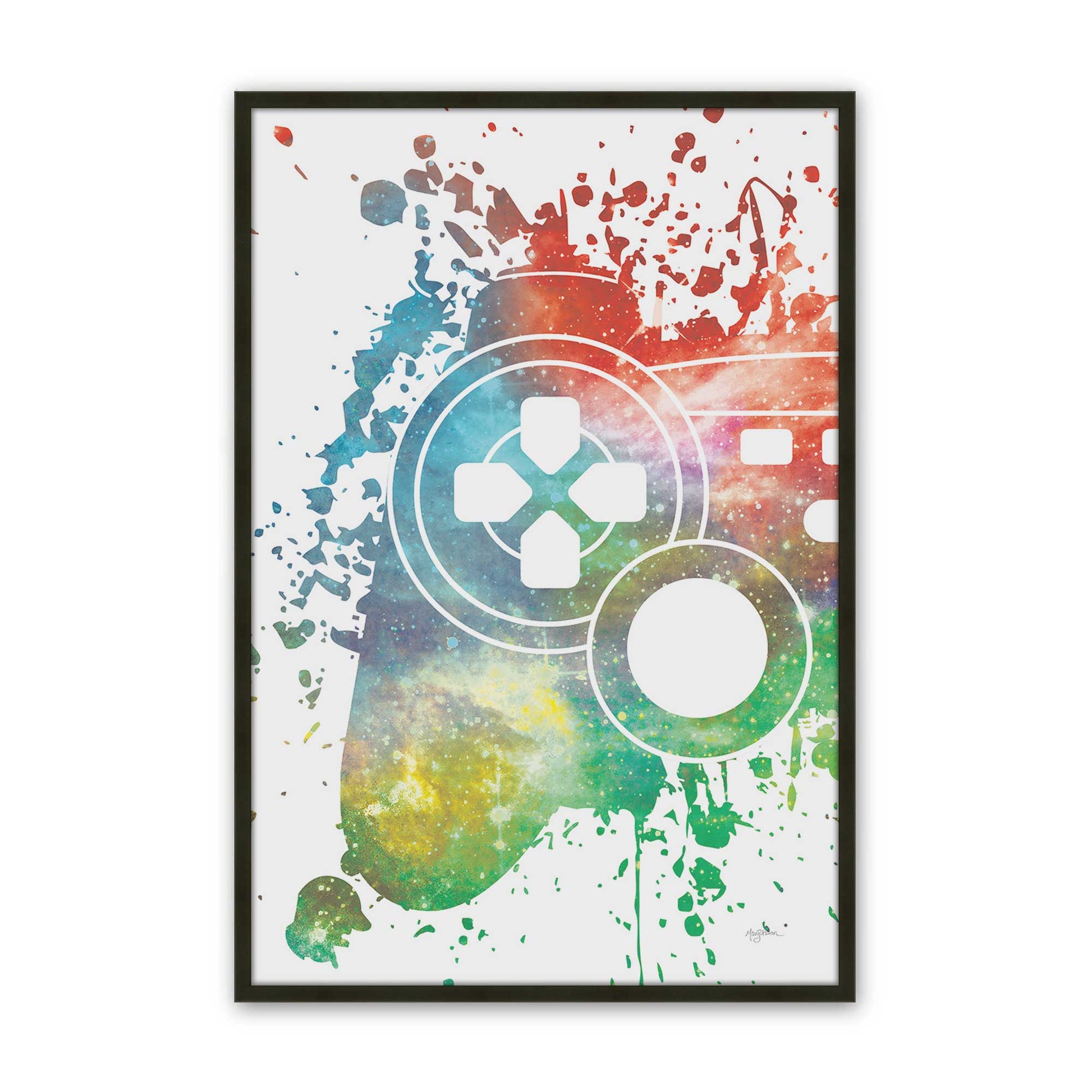 [Color:Satin Black], Picture of art in a Satin Black frame