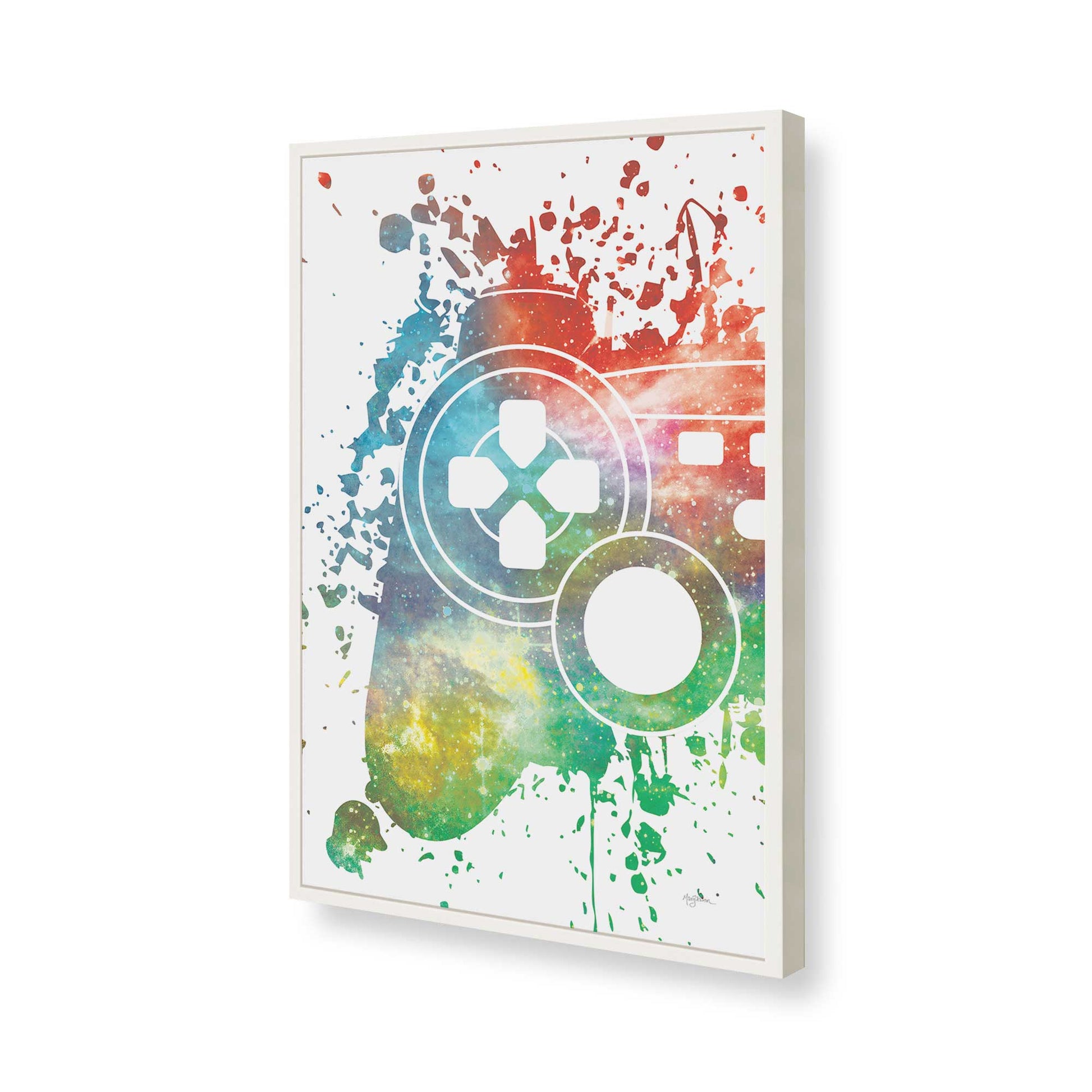 [Color:Opaque White], Picture of art in a Opaque White frame of the corner